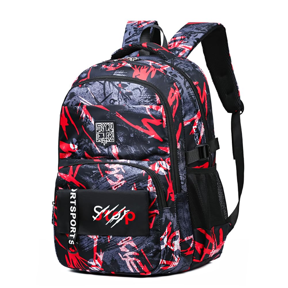 MATMO Kids Camo Backpacks Graffiti Camouflage Backpack Boys and Girls School Backpack