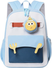 Kids Backpack for Boys and Girls 14 Inch Lightweight Preschool Bookbag with Removable Pouch and Double Zipper, Durable Daypack for Daycare and Travel