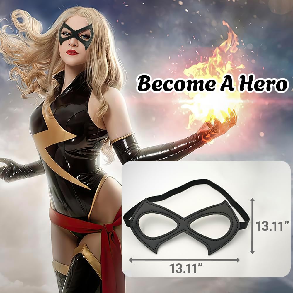 Cat Mask for Woman- Superhero Mask Black Eye Mask for Halloween Cosplay Birthday Party Dress Up Costume