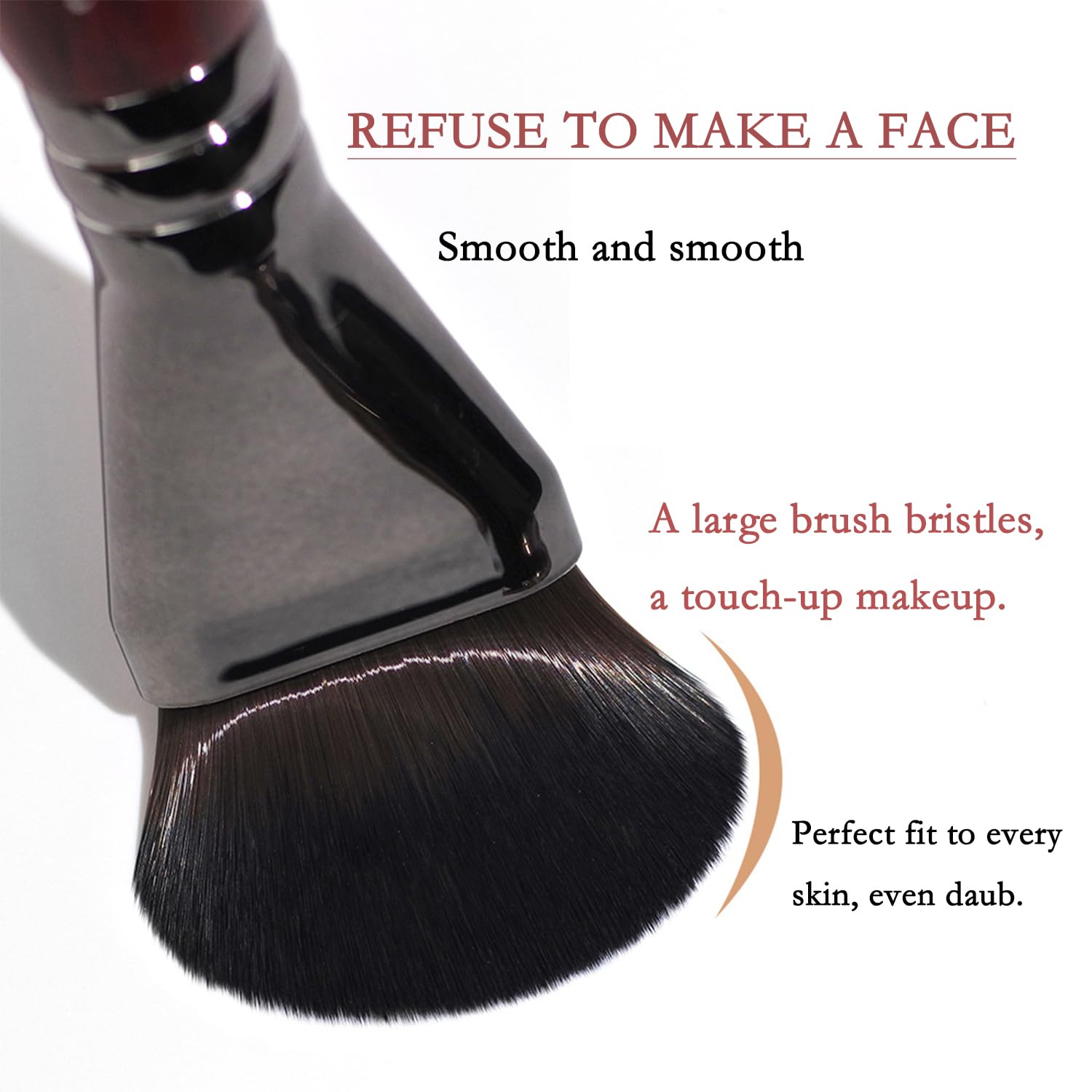 Professional Makeup Brush Set Foundation Brush Powder Brush Rich Soft Bristles Rosewood Handle Brush for Ultimate MakeUp Experience