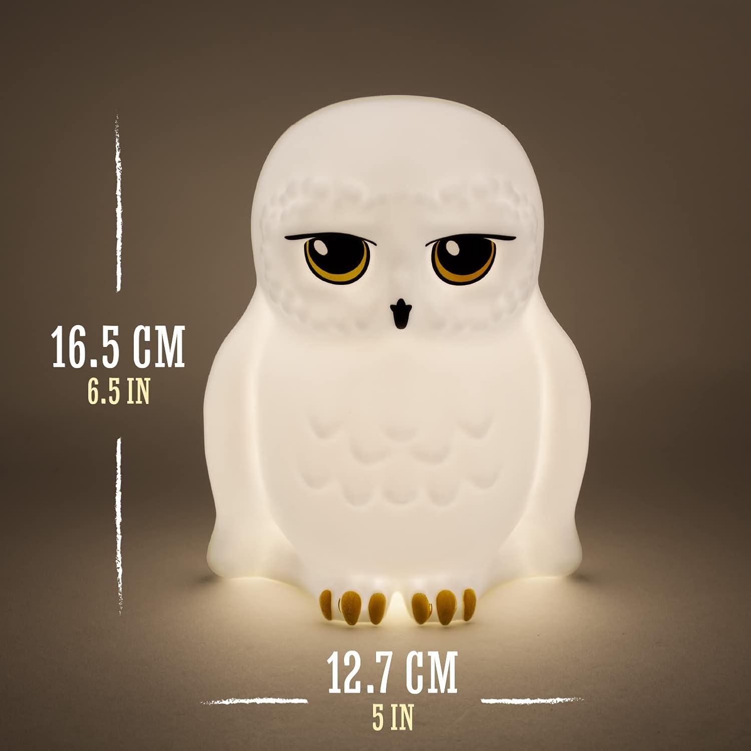 Paladone Harry Potter Hedwig Night Light - Officially Licensed Harry Potter Decor Gift, Bedroom Portable Mood Light for Kids, Battery Powered, Black