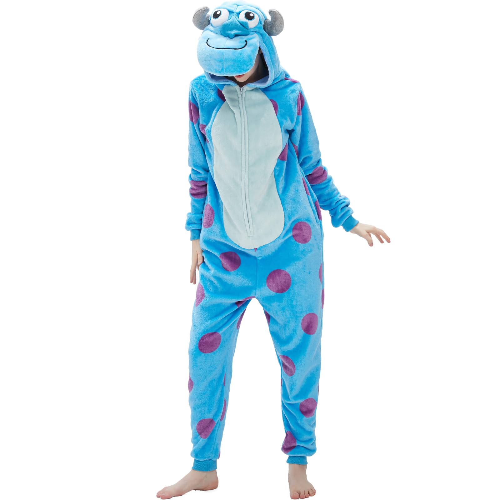 SWEETXIN Adult Unisex Onesie Pajamas Halloween Christmas Cosplay Costume Suit for Women and Men