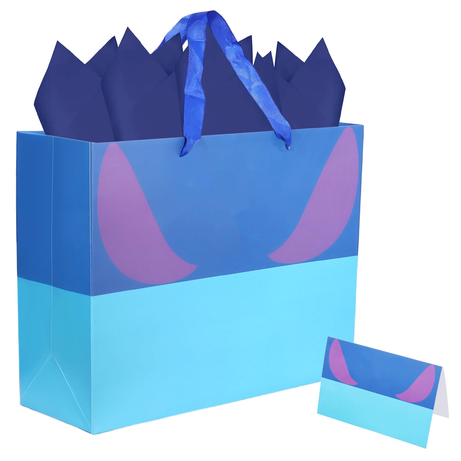 Cartoon Animation Party Gift Bags with Greeting Cards Tissue Papers Pixel Theme Goodie Bags Games Birthday Party Favors Supplies Candy Bags