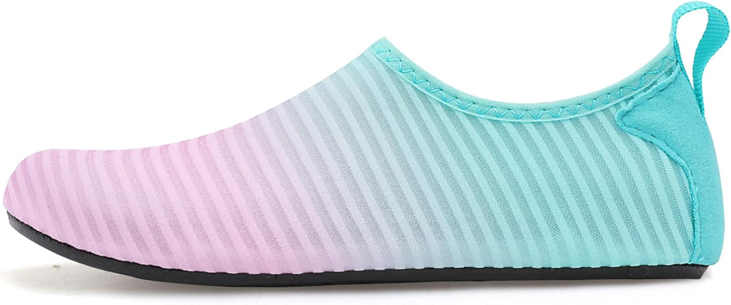 JIASUQI Kids Boys and Girls Summer Athletic Water Shoes Aqua Socks for Beach Swimming Pool