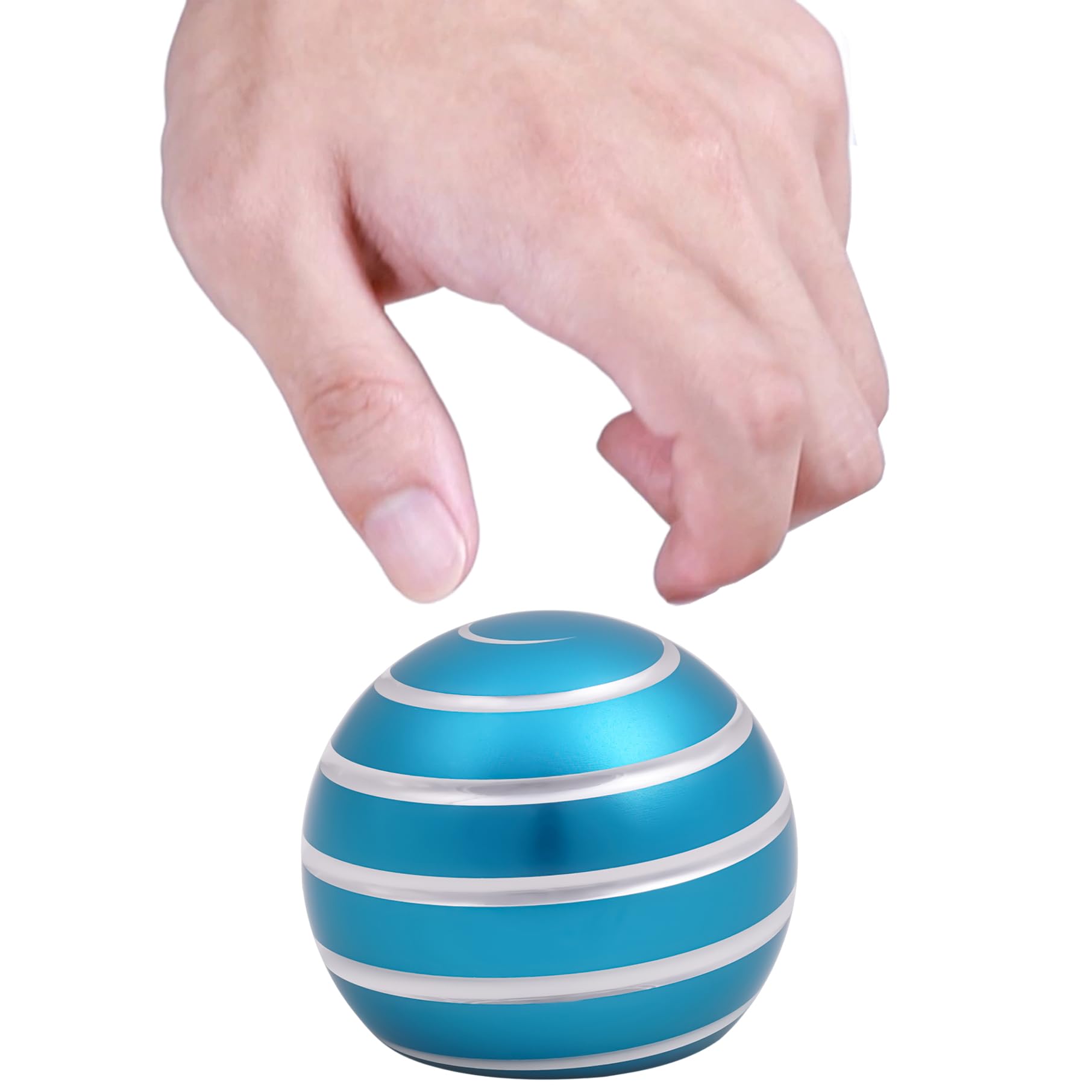 Desk Toys for Fidget Kinetic Cool-Gadgets: 180 Seconds Spinning Toy, Cool-Stuff Thing for Adult Teen Children Kid, Optical-Illusion Stress-Relief Gifts Ball for Man Women Home Office School Christmas