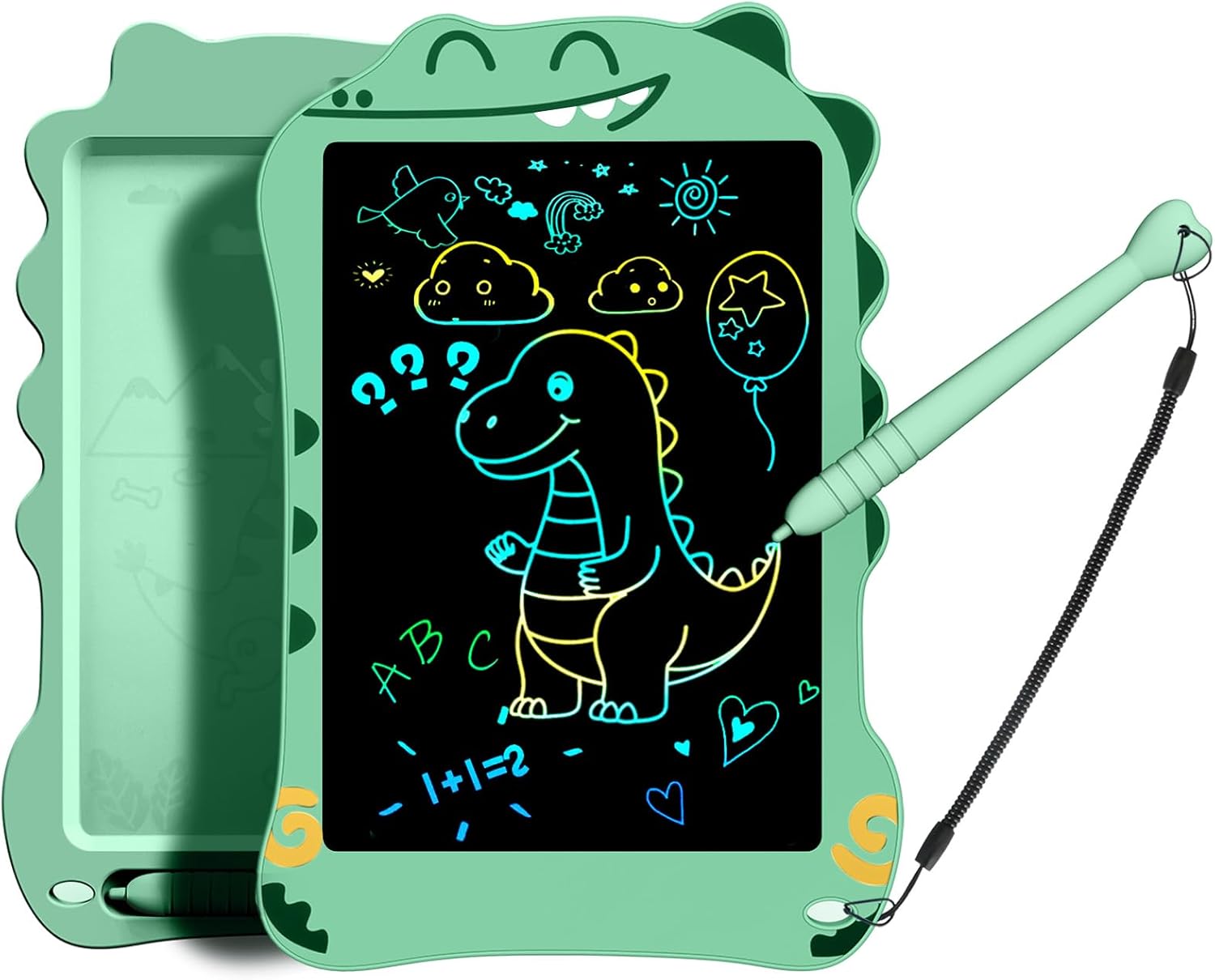 LCD Writing Tablet for Kids, Dinosaurs Drawing Pad Doodle Board for Kids, Colorful Toddlers Toys Drawing Board, Educational Toys for Boys Girls 3 4 5 6 7 8 Year Old Christmas and Birthday Gifts