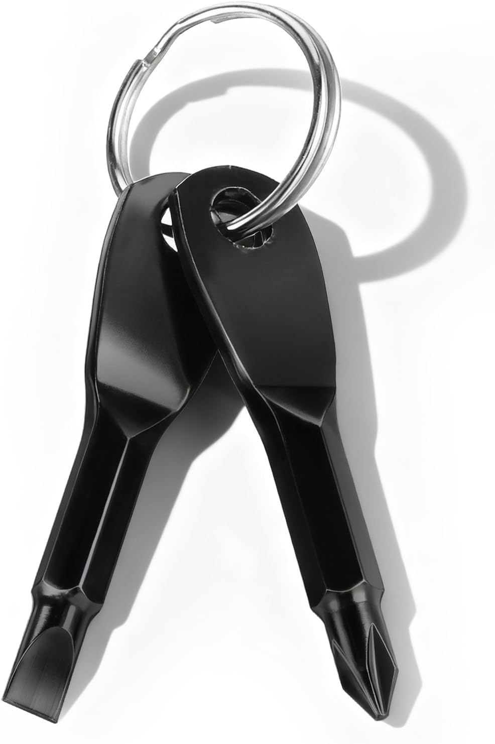 4-in-1 Keychain Screwdriver Set, Stocking Stuffers for Men Adults, Multi-functional Cool Gadgets Tools with Cross Recess and Slotted, Christmas Gifts for Men Husband Dad Boyfriend