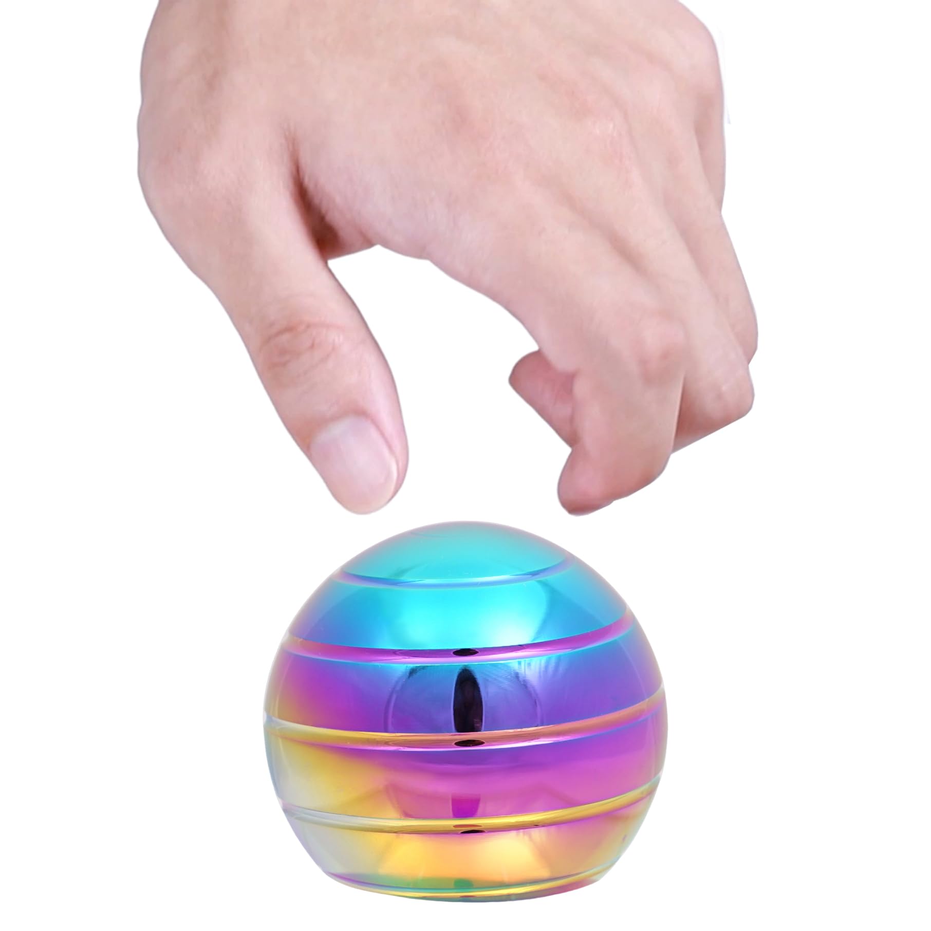 Desk Toys for Fidget Kinetic Cool-Gadgets: 180 Seconds Spinning Toy, Cool-Stuff Thing for Adult Teen Children Kid, Optical-Illusion Stress-Relief Gifts Ball for Man Women Home Office School Christmas