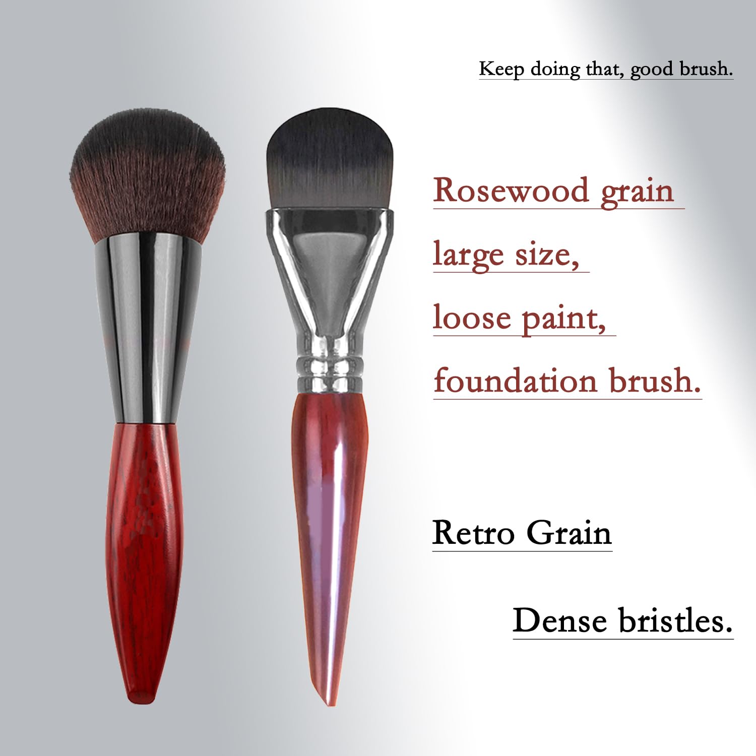 Professional Makeup Brush Set Foundation Brush Powder Brush Rich Soft Bristles Rosewood Handle Brush for Ultimate MakeUp Experience