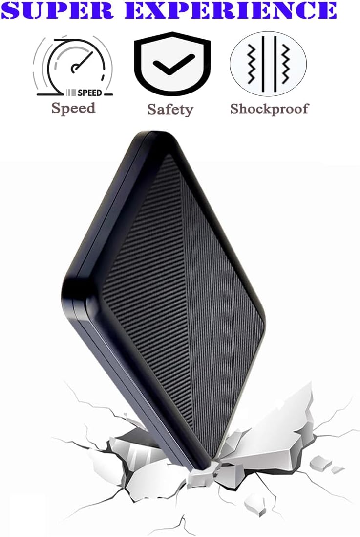 250GB Ultra Slim Portable External Hard Drive USB 3.1 Type C HDD Storage for PC, Mac, Laptop, PS4, Xbox one