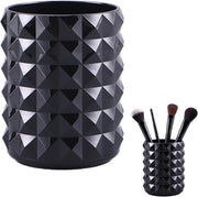 Makeup Brush Cup Holder Black Acrylic Small Organizer for Brushes and Pens Cute Vanity Cups Brochas Cosmetic Holders for Comb and Beauty Tools