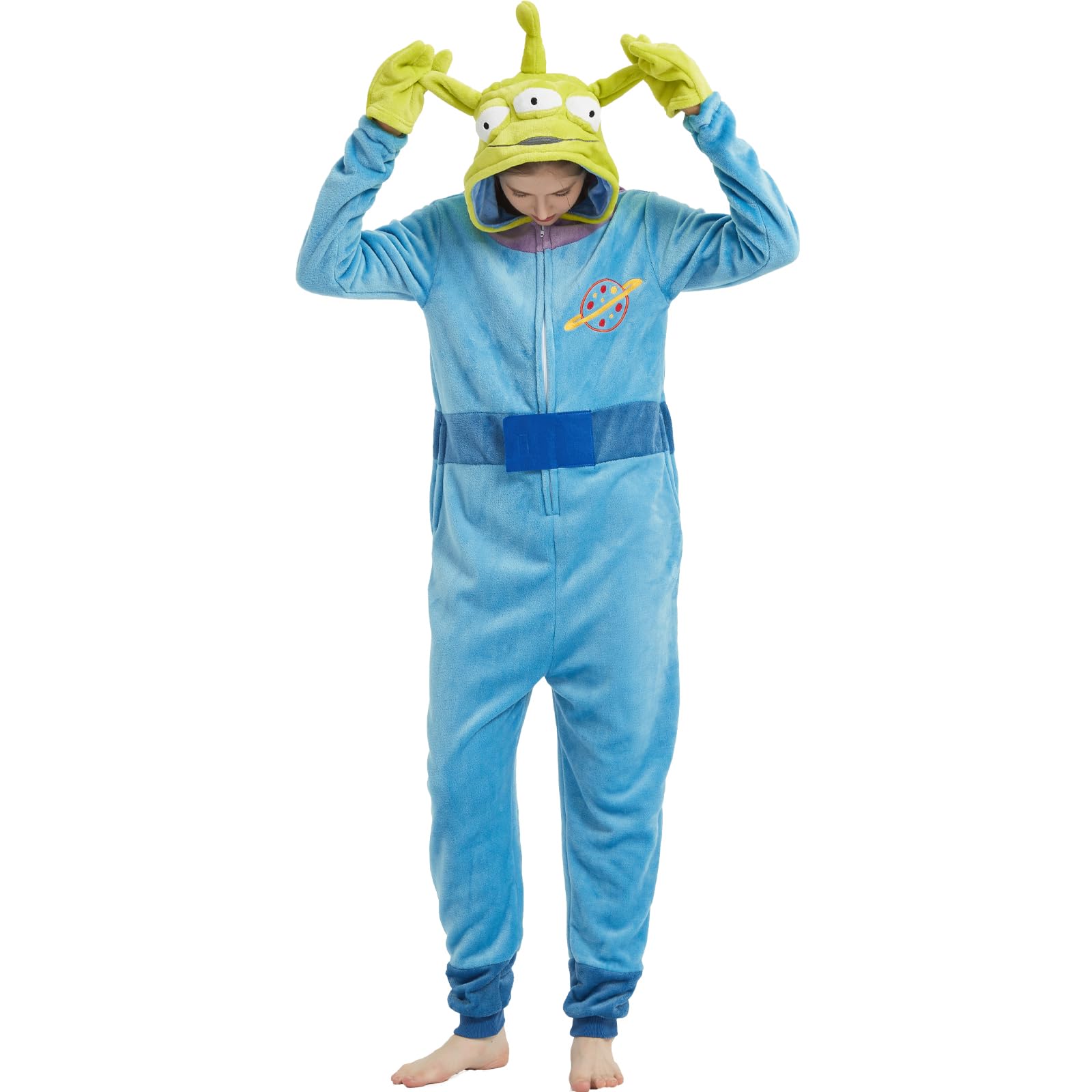 SWEETXIN Adult Unisex Onesie Pajamas Halloween Christmas Cosplay Costume Suit for Women and Men