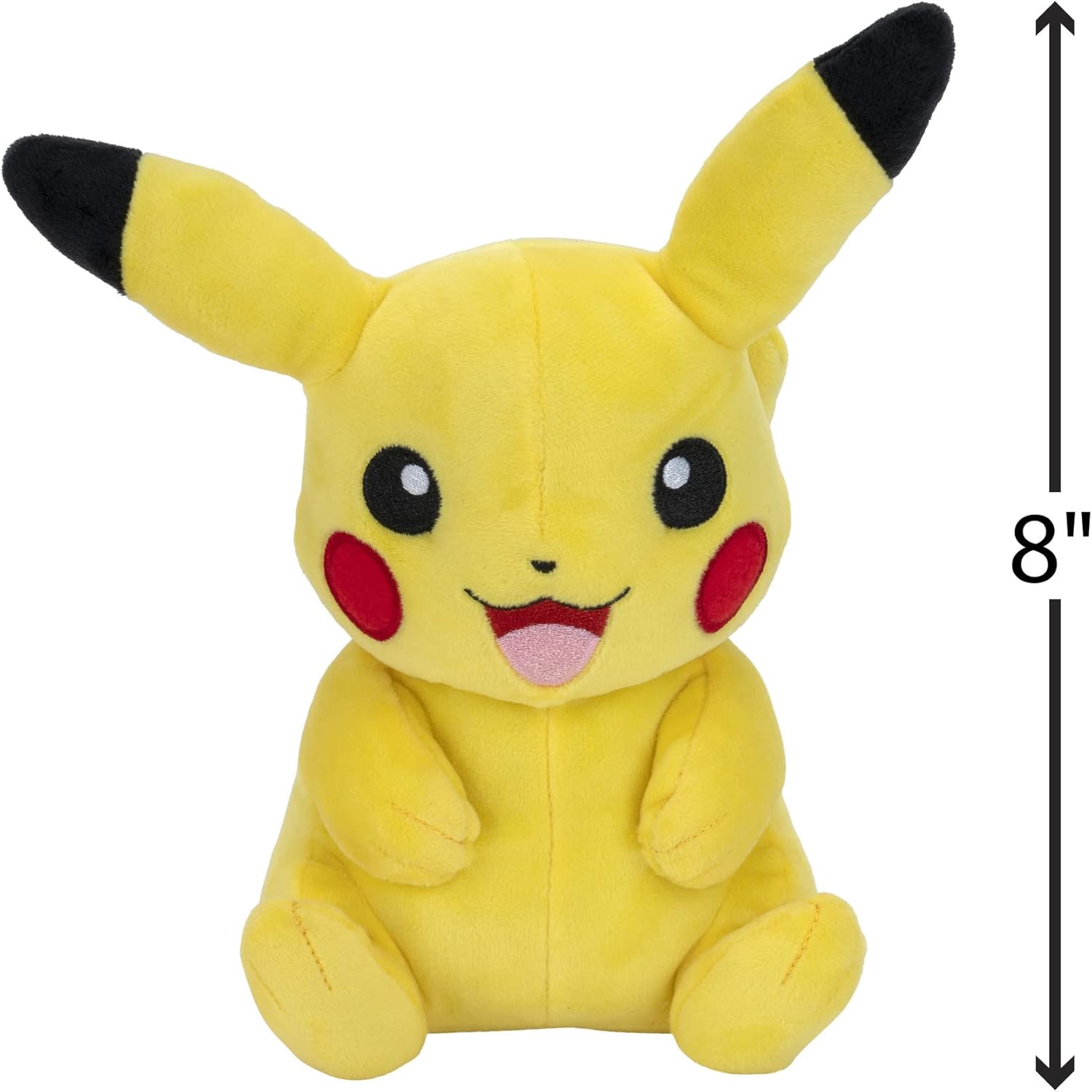 Pokémon Pikachu Plush - 8-Inch Soft Plush with Authentic Details