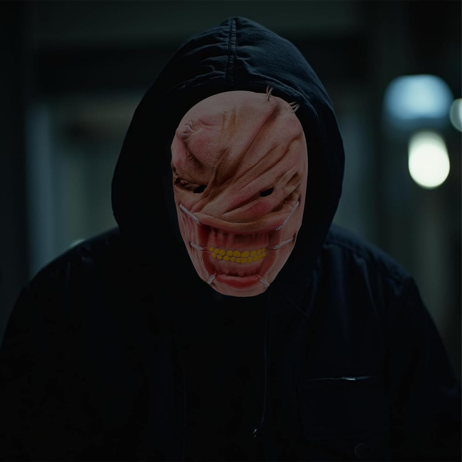 Halloween Scary Mask, Horror Face Creepy Latex Mask Halloween Masquerade Cosplay Costume