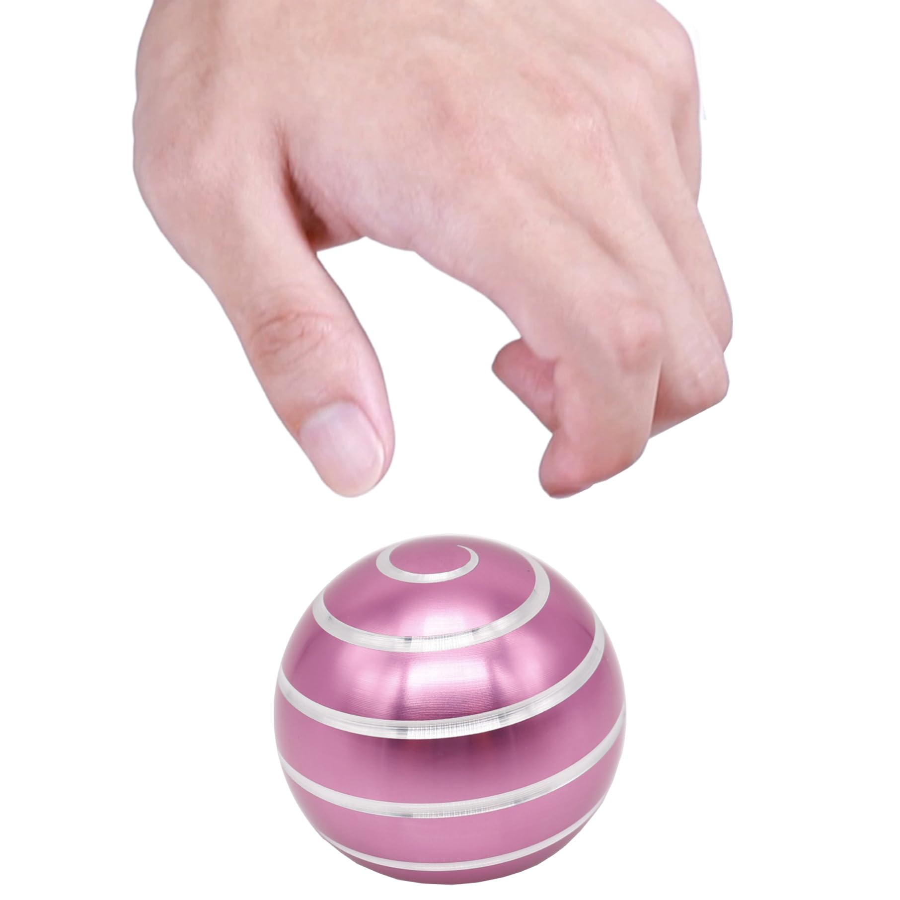 Desk Toys for Fidget Kinetic Cool-Gadgets: 180 Seconds Spinning Toy, Cool-Stuff Thing for Adult Teen Children Kid, Optical-Illusion Stress-Relief Gifts Ball for Man Women Home Office School Christmas