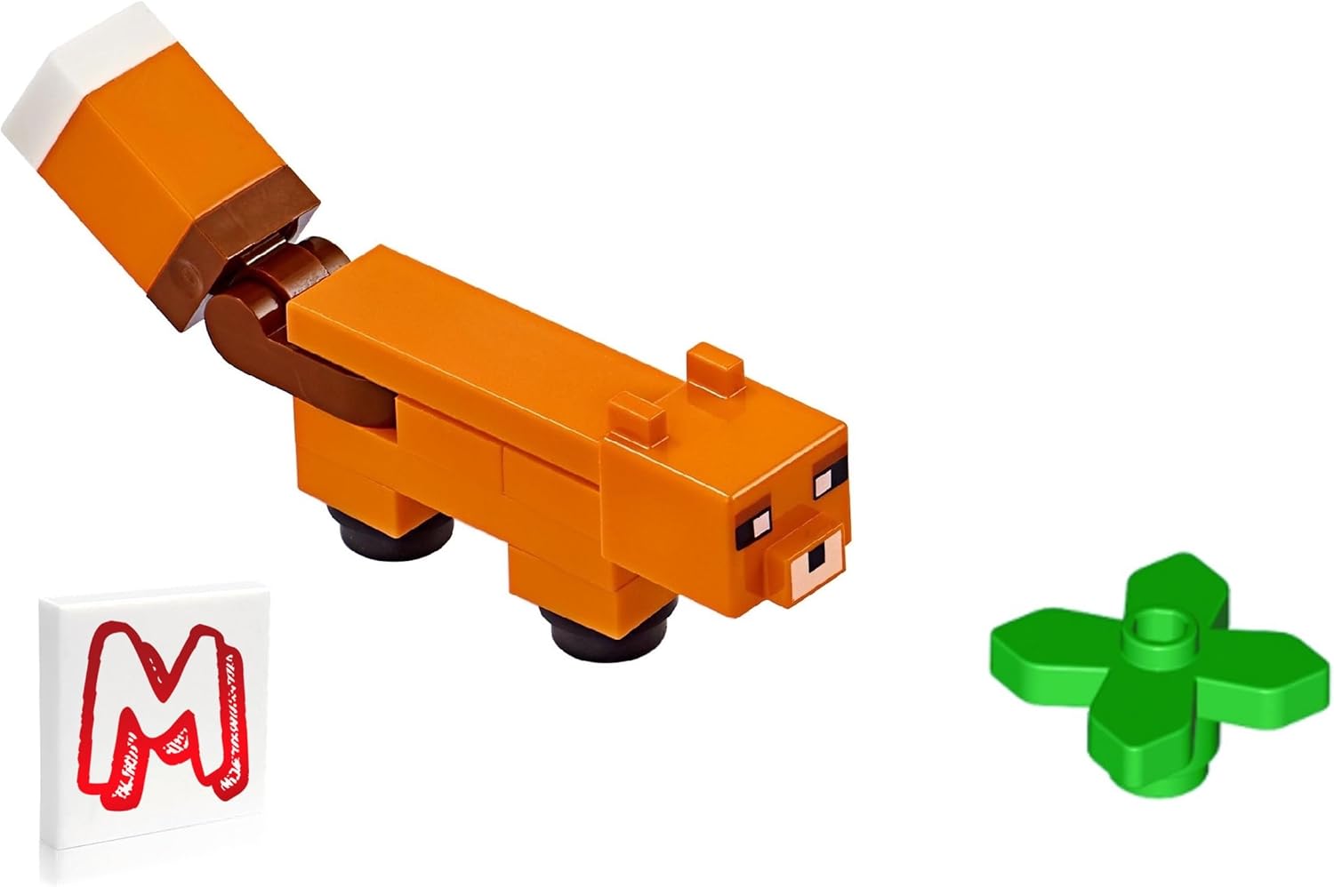 LEGO Minecraft Minifigure - Fox Animal with Side Display