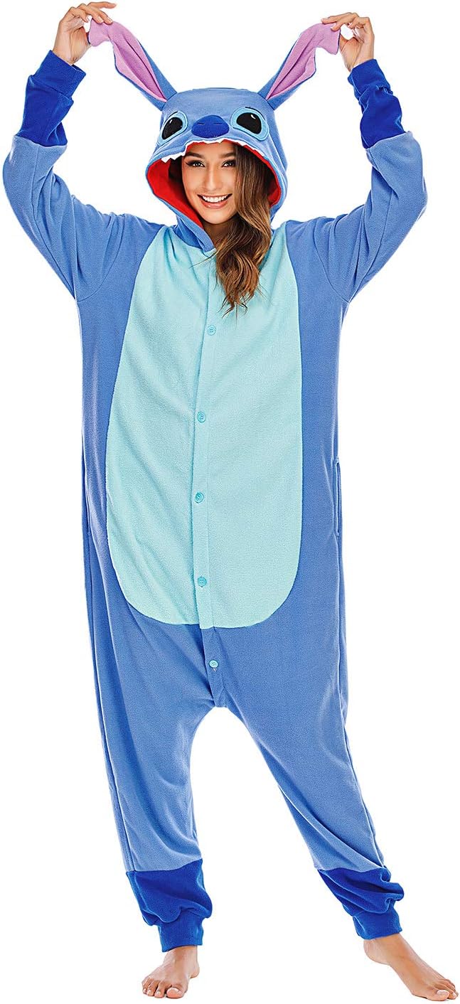 Halloween Animal Onesie Pajamas for Adults Costume Cosplay Homewear One Piece