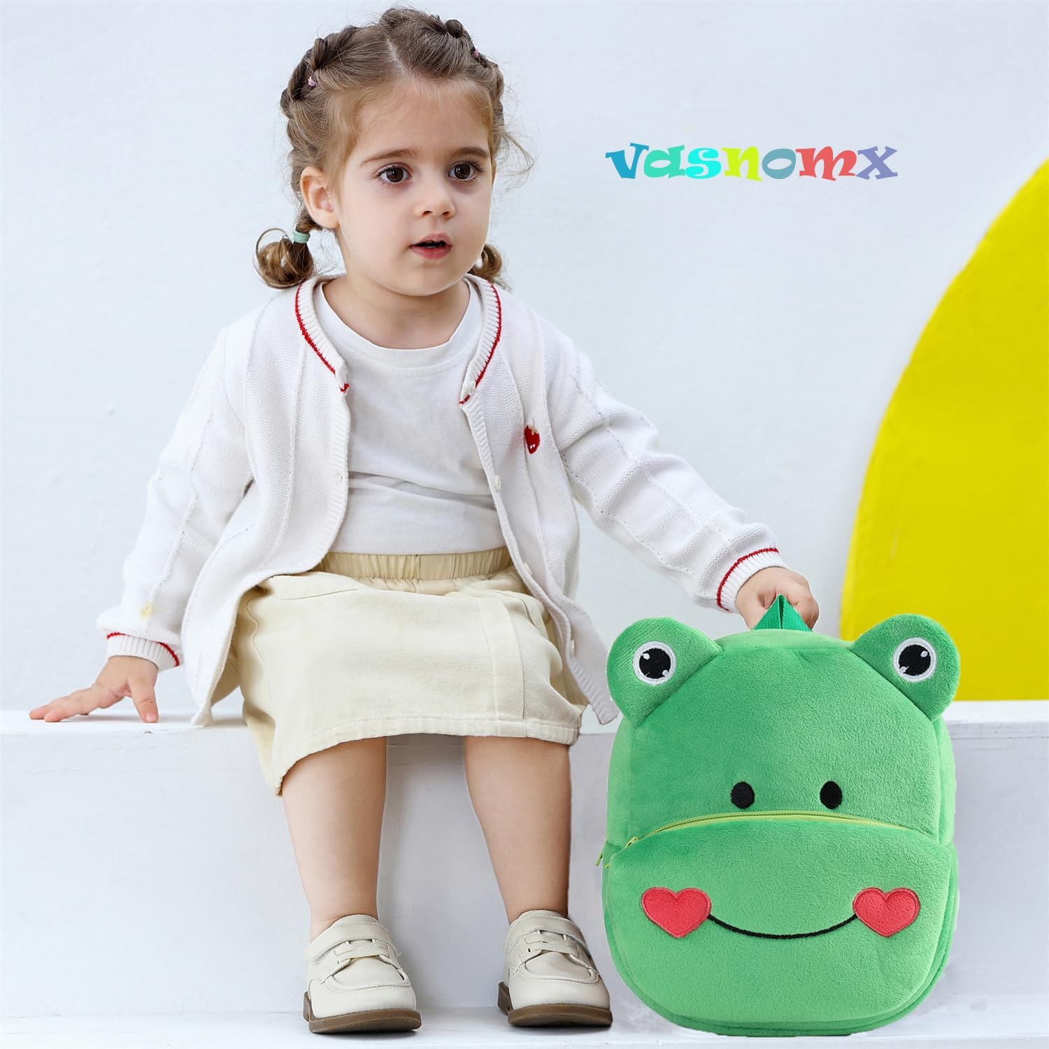 Cute Toddler Backpack,Kids Mini Travel Bag Plush Animal Cartoon Toddler Bag Daypack Backpack for Boys Girls 2-4 Years