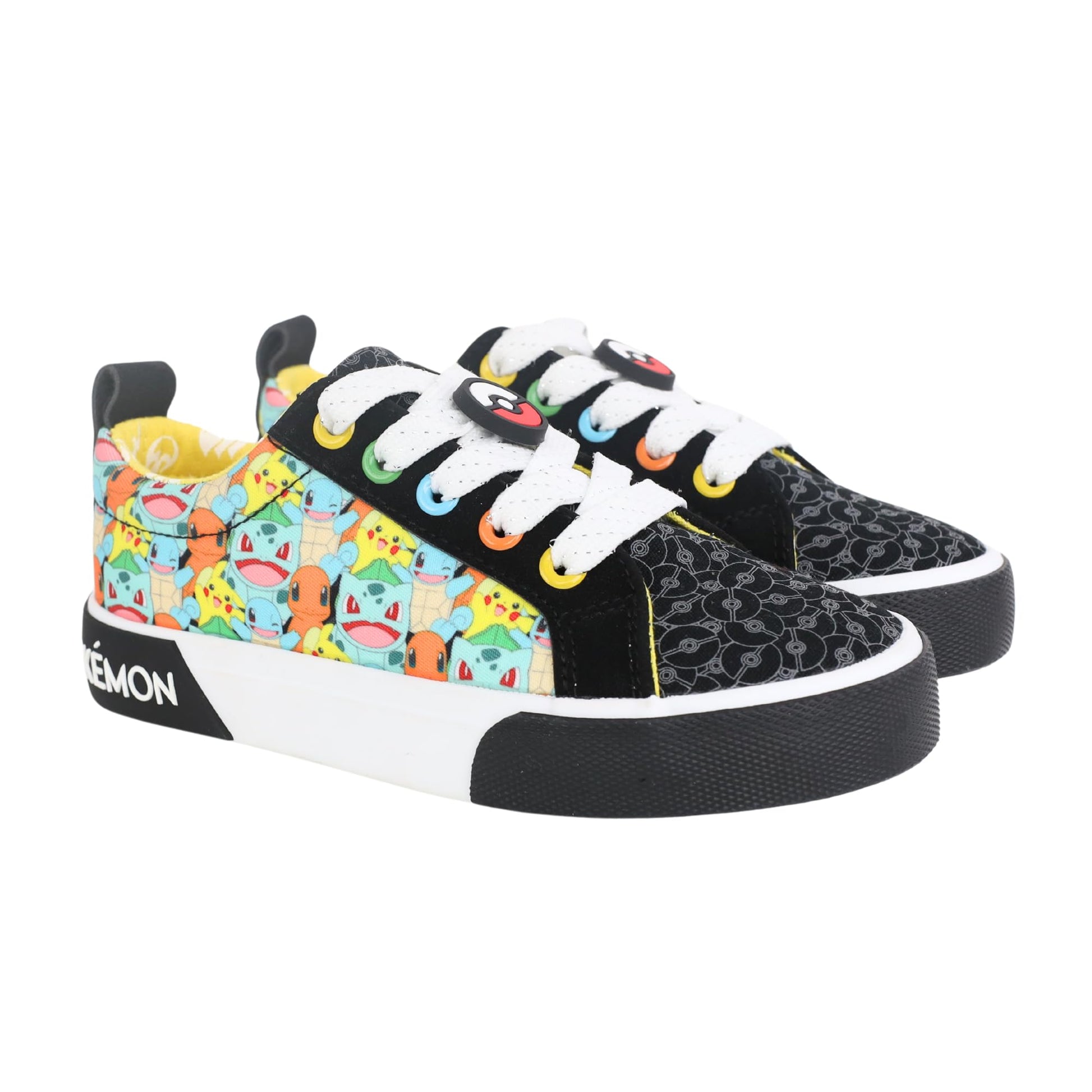 Ground Up Pokemon Youth Low-top Sneakers - Pokemon Court Shoes for Boys/Unisex