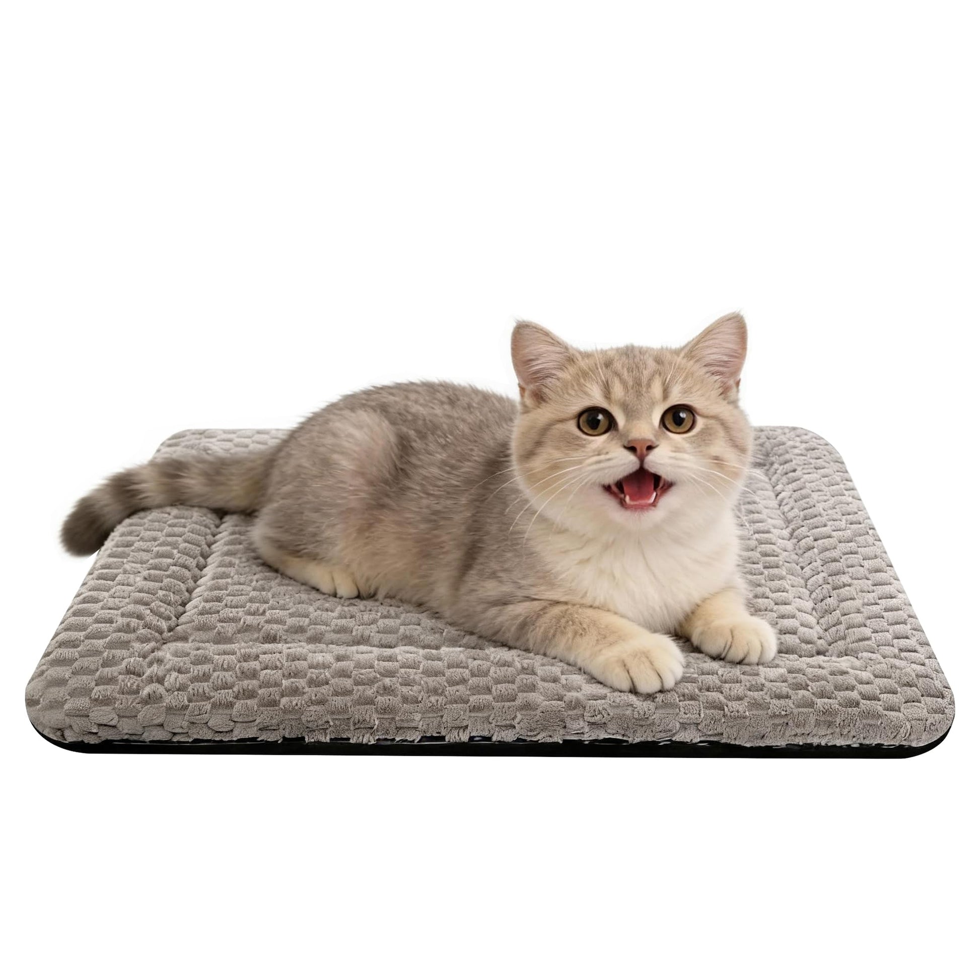 Dog Bed Mat for Crate, Soft Kennel Pad, Durable Comfort Mat for Dogs and Cats, Home and Crate Use (Gray, 18"*14"*1.5")