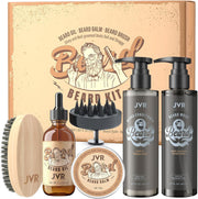 Beard Wash and Beard Conditioner for Men & Beard Grooming Kit for Men, Beard Care Kit Includes Beard Oil and Balm, Beard Shampoo Perfect Gifts for Him Man Dad Boyfriend
