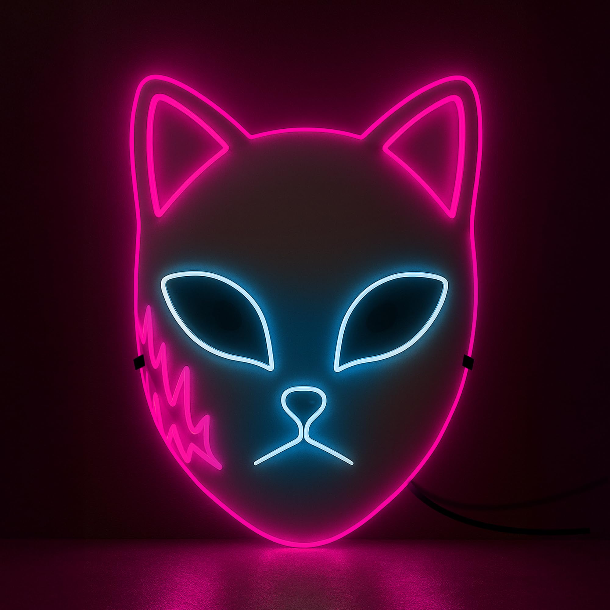 KatchOn, Halloween Mask LED Light Up Bunny Mask - Purge | Realistic Movie Cosplay, Halloween Cosplay Party