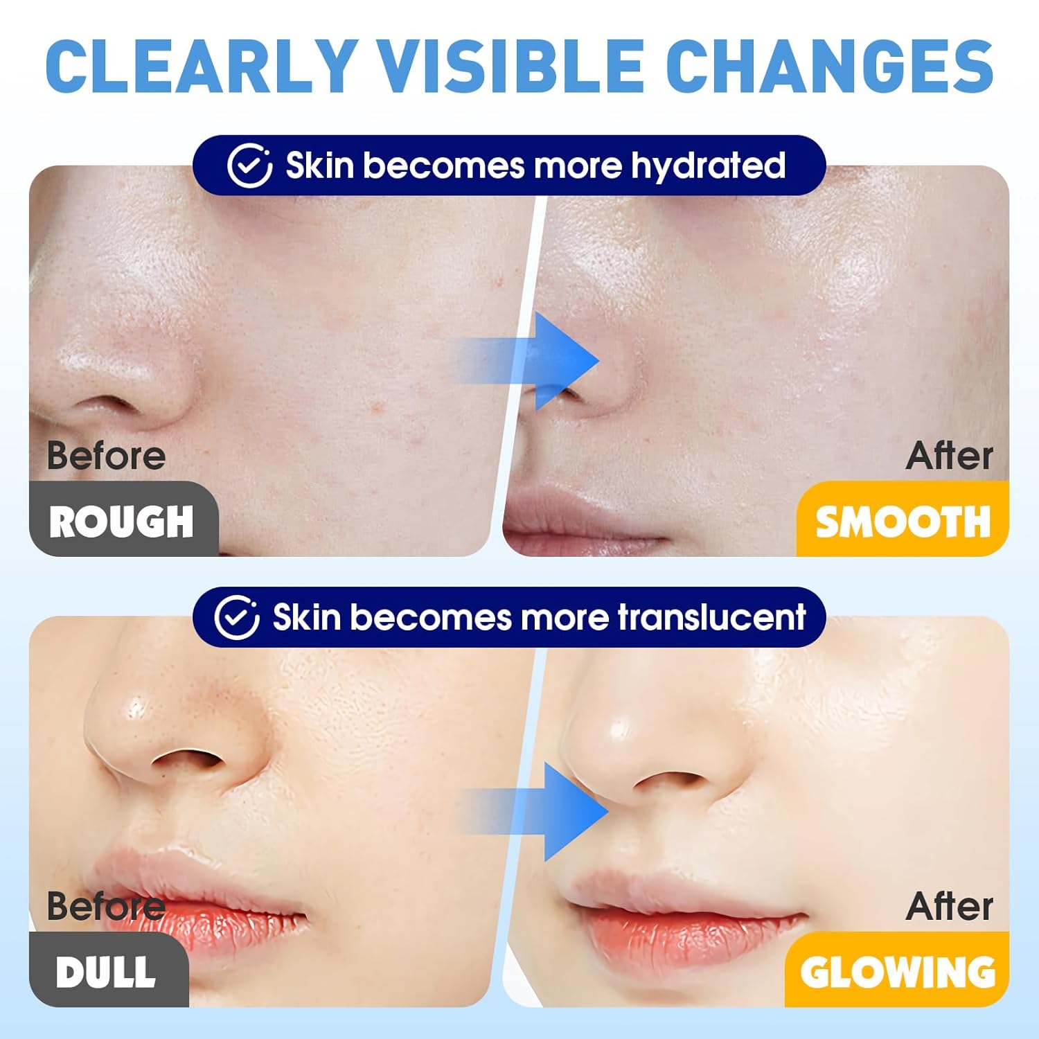 9 Pack Hydrating Face Masks Skincare, Bulk Sheet Face Mask for Dry Skin, Collagen Facial Masks and Spa Gifts for Women Skin Care, Christmas Gifts, Stocking Stuffers for Women