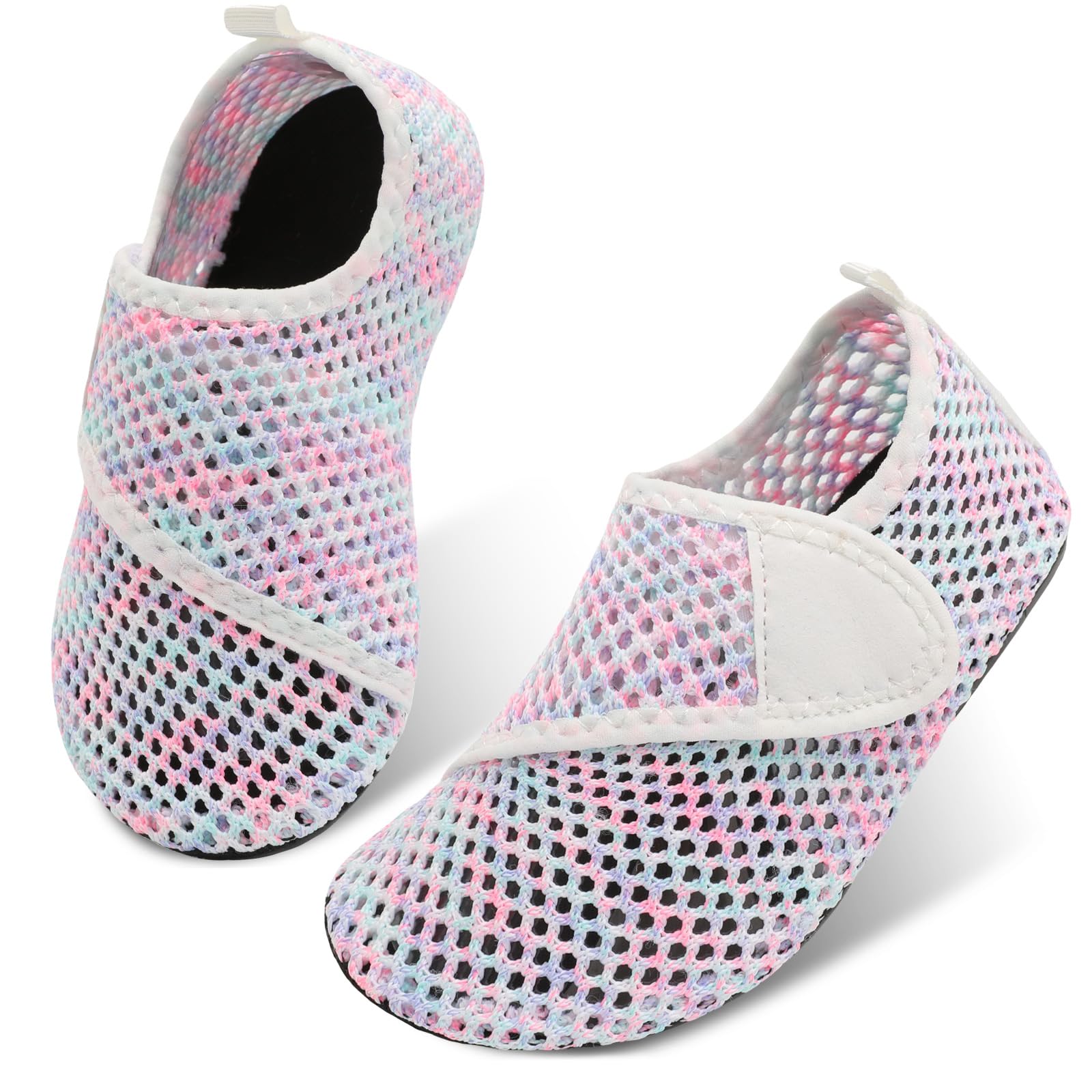 JIASUQI Kids Boys and Girls Summer Athletic Water Shoes Aqua Socks for Beach Swimming Pool