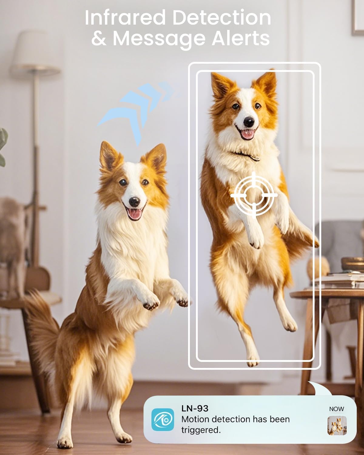 Mini Security Camera, Nanny Cam with 180°Rotating Lens, Free Cloud & SD Storage, 4K WiFi Wireless Surveillance, No WiFi Recording, Motion Detection, Auto Night Vision