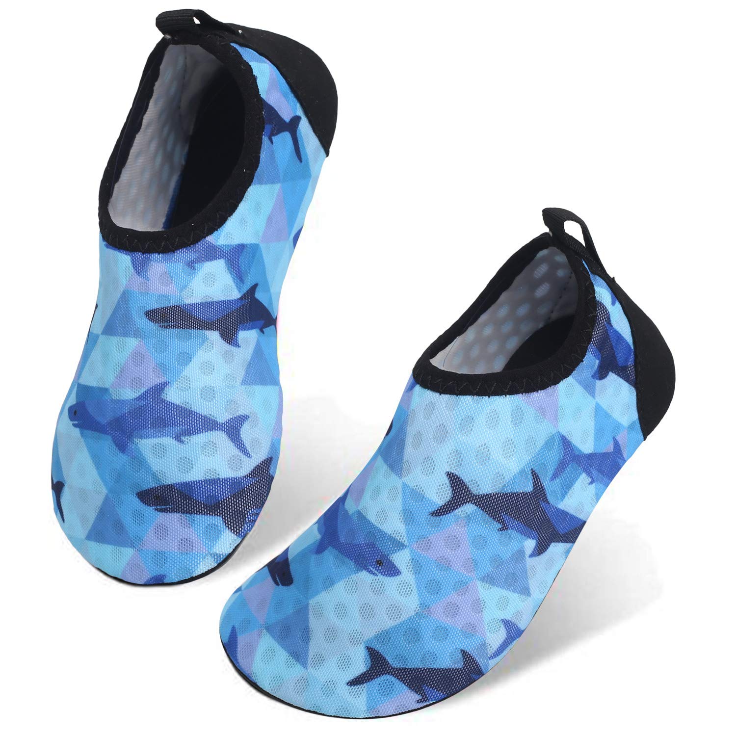 JIASUQI Kids Boys and Girls Summer Athletic Water Shoes Aqua Socks for Beach Swimming Pool