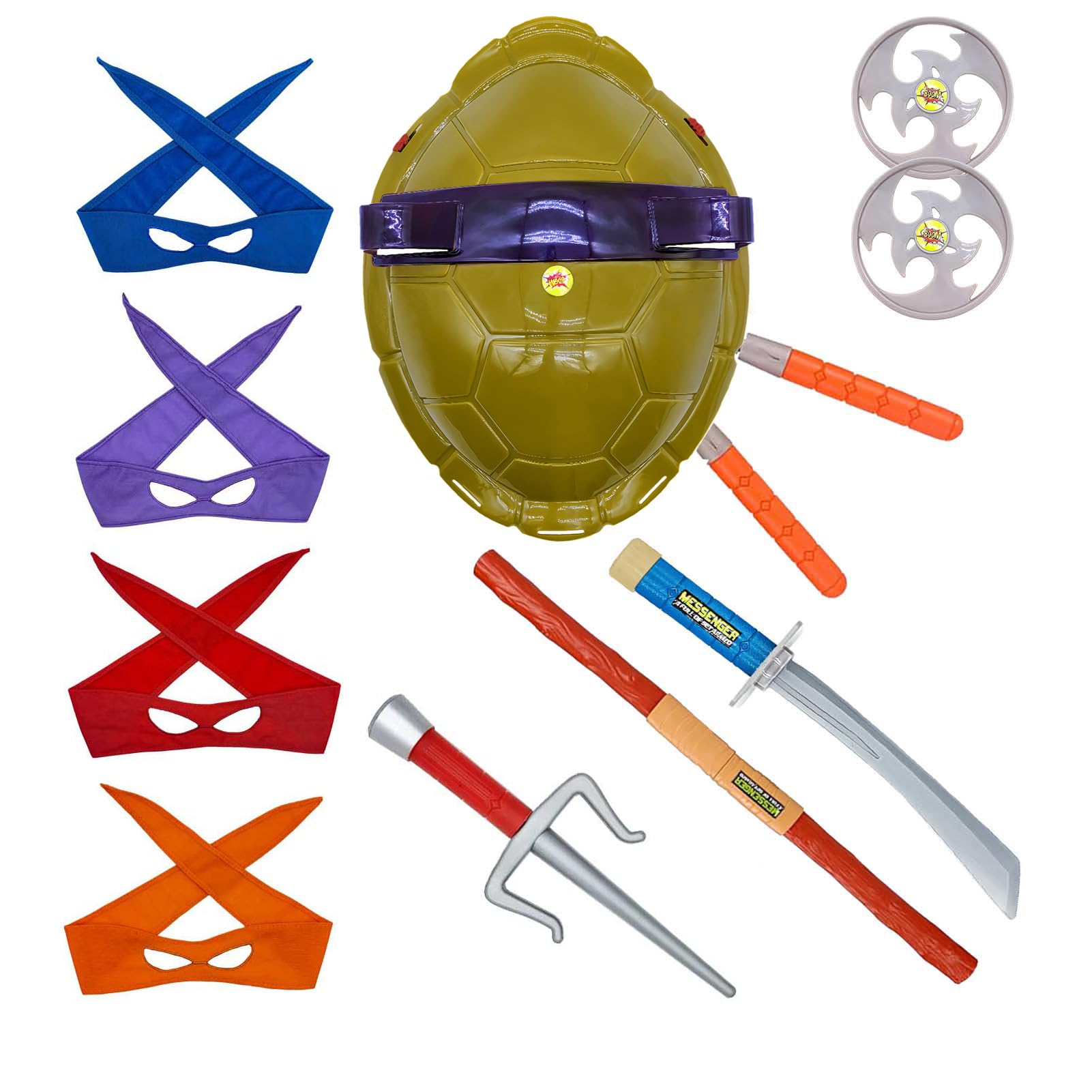 Turtle Shell Cosplay Costume Set - Perfect for Boys and Girls Birthday Parties and Halloween