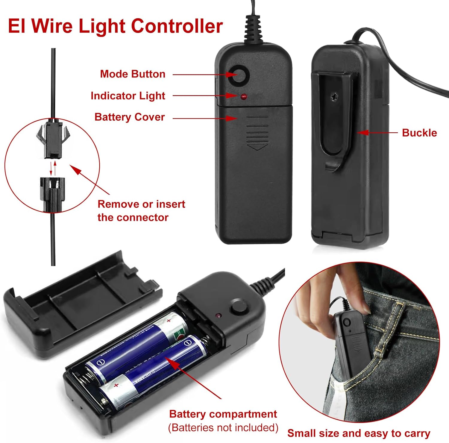 Halloween LED Clown Mask for Aldult & Kids，EL Wire Scary Purge Mask for Cosplay Costume,Light up for Festival Party