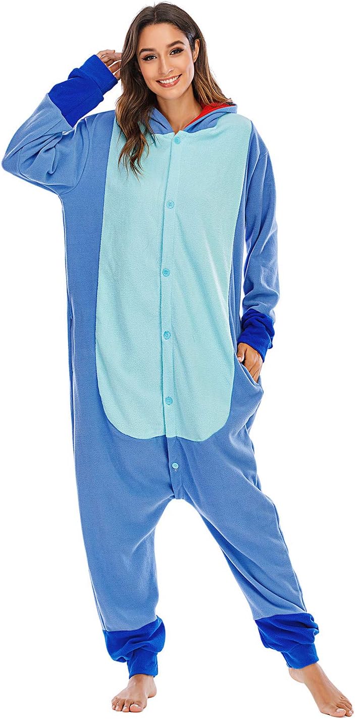 Halloween Animal Onesie Pajamas for Adults Costume Cosplay Homewear One Piece