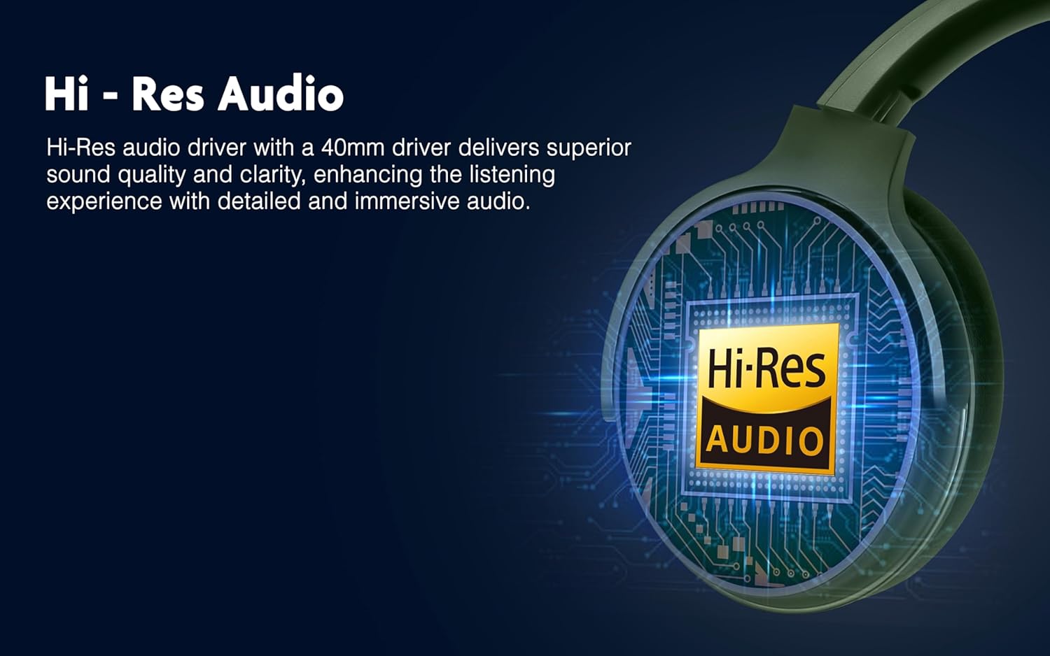 Fisher Pro Active Noise Cancelling Headphones, Over Ear Wireless Bluetooth 5.3, Microphone, Lightweight Comfortable Headset for Home Travel, 16H Playtime, Rechargeable, Hi-Res Sound Audio, Deep Bass