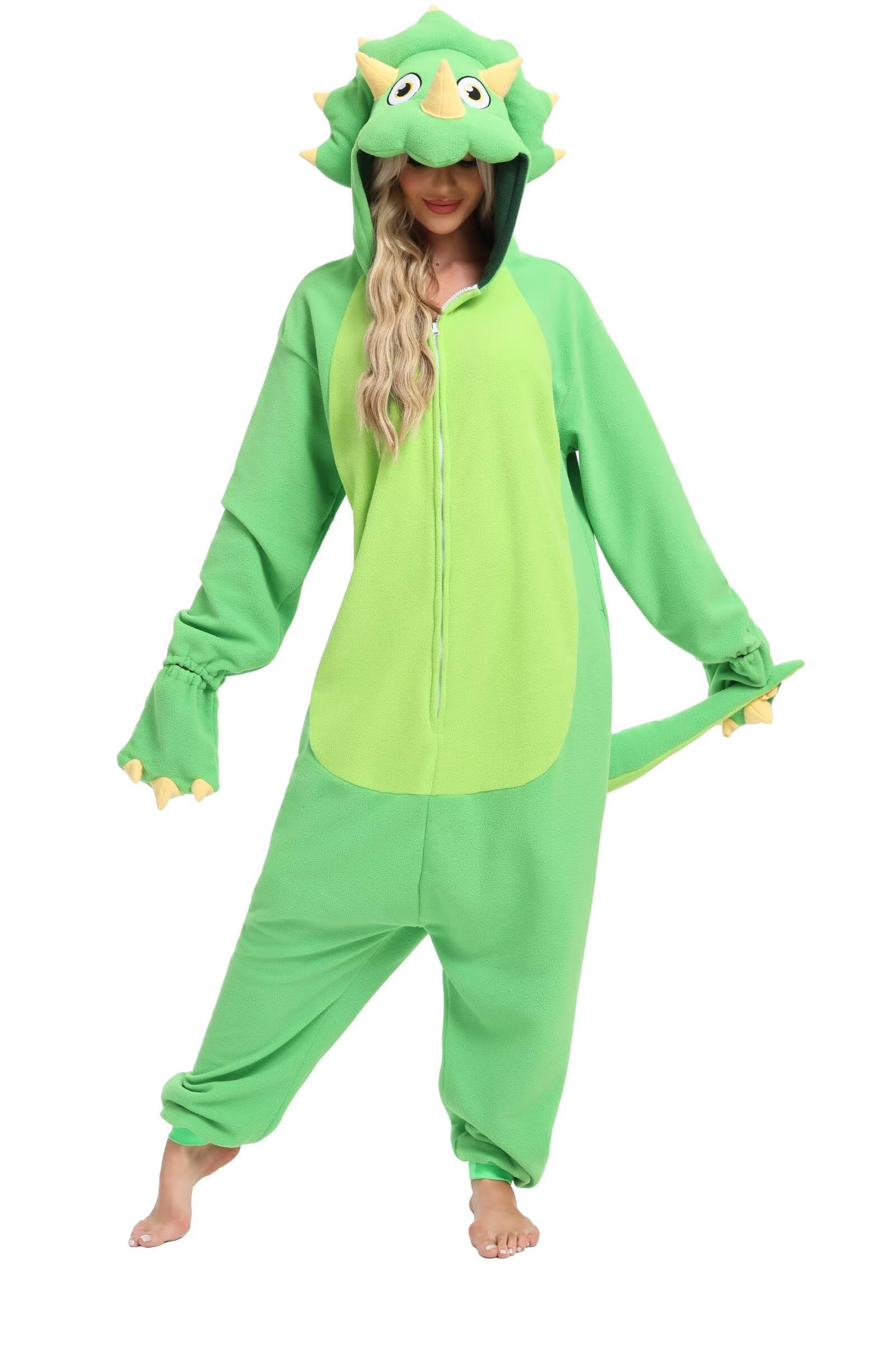 Halloween Animal Onesie Pajamas for Adults Costume Cosplay Homewear One Piece