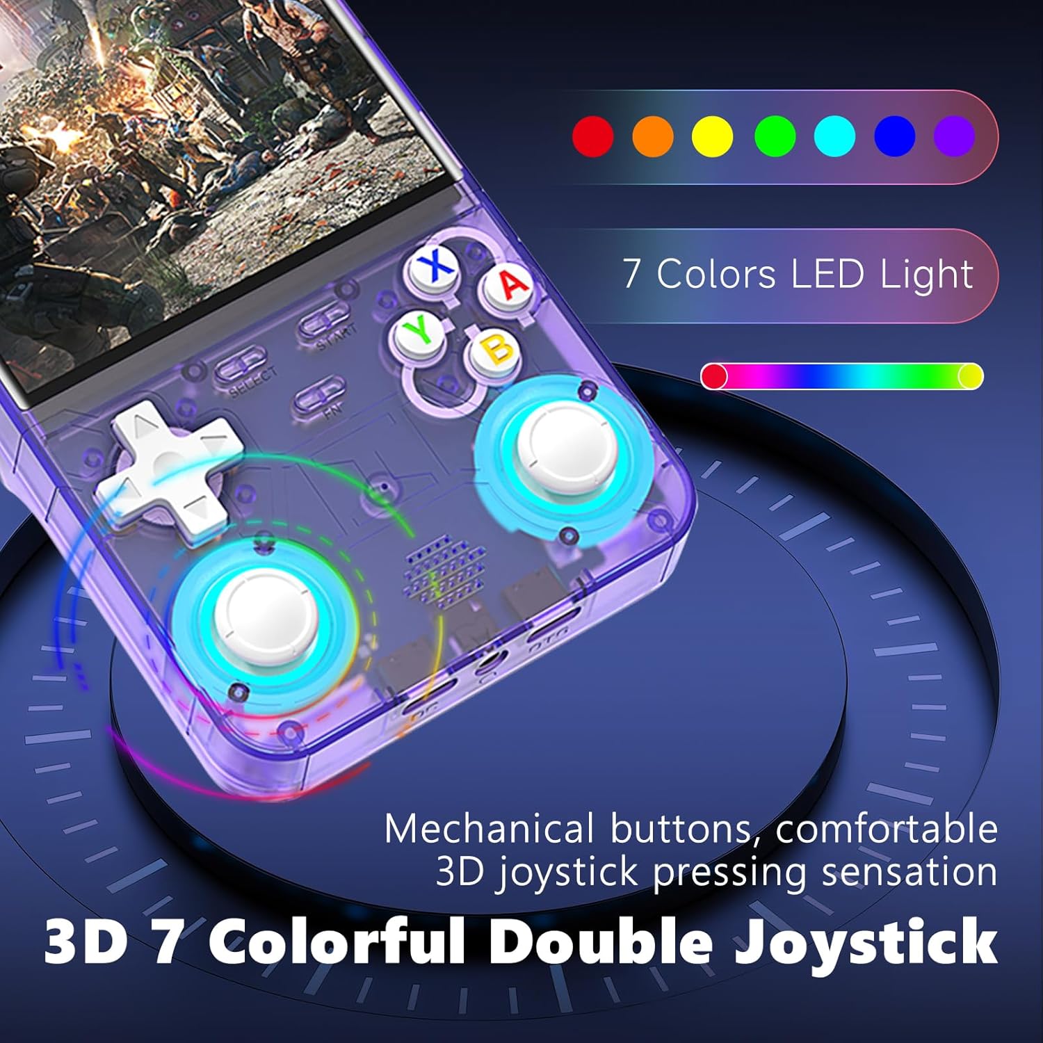 2025 New Upgrade R36ULTRA Retro Handheld Game Console with 64G Built-in 21000+ Classic Games,Portable Hand Held Open Source Linux System 4.0-in 4k HD IPS Screen Video Player (Black)