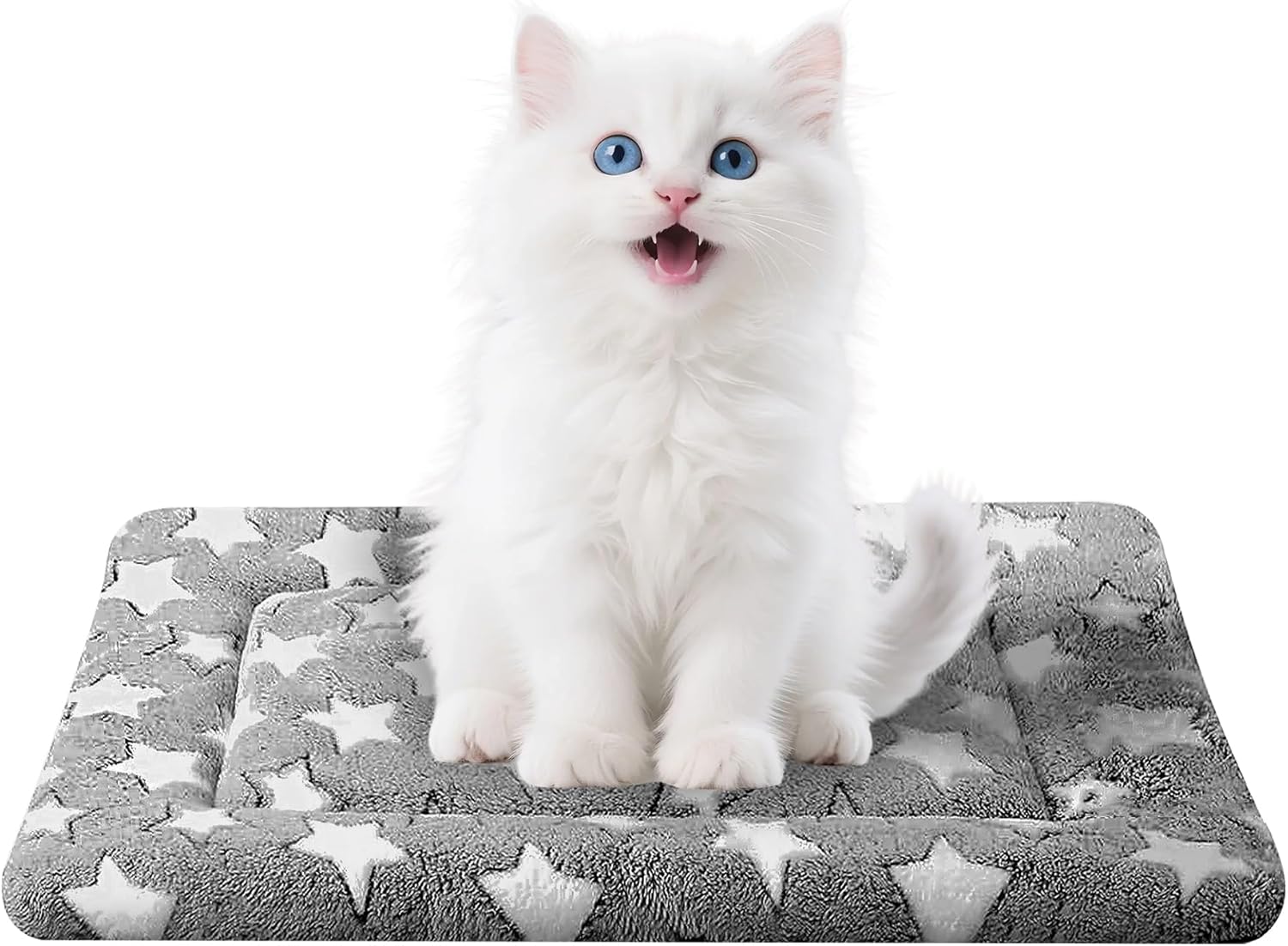 Dog Bed Mat for Crate, Soft Kennel Pad, Durable Comfort Mat for Dogs and Cats, Home and Crate Use (Gray, 18"*14"*1.5")