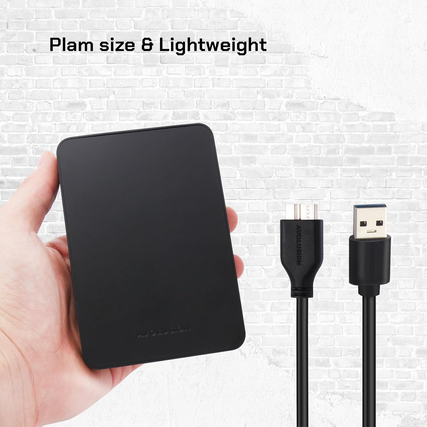 Avolusion Z2-S 1TB USB 3.0 Ultra Slim External Hard Drive/Pocket Drive (for Windows, MacOS, Xbox, PlayStation) (Renewed)