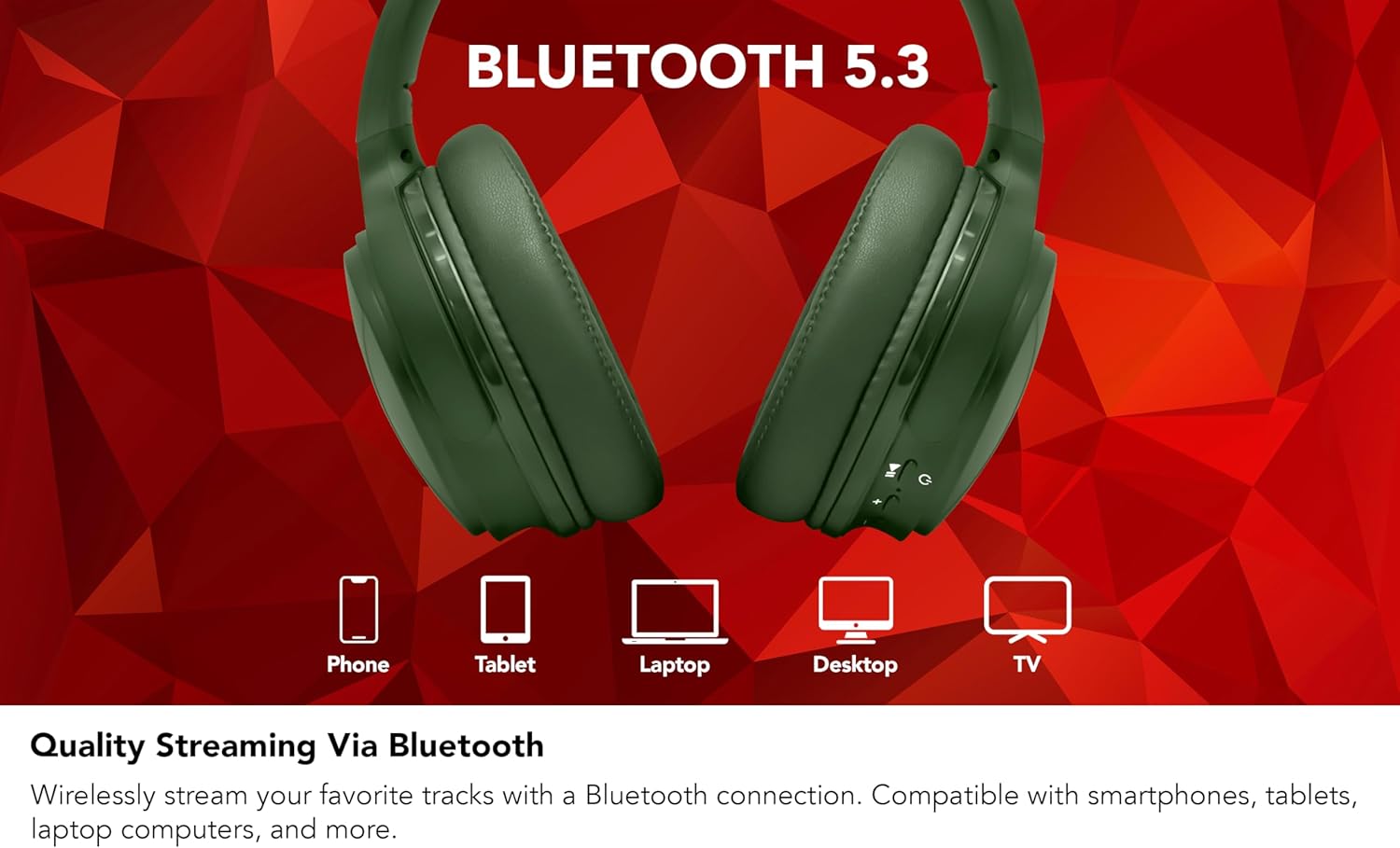 Fisher Pro Active Noise Cancelling Headphones, Over Ear Wireless Bluetooth 5.3, Microphone, Lightweight Comfortable Headset for Home Travel, 16H Playtime, Rechargeable, Hi-Res Sound Audio, Deep Bass