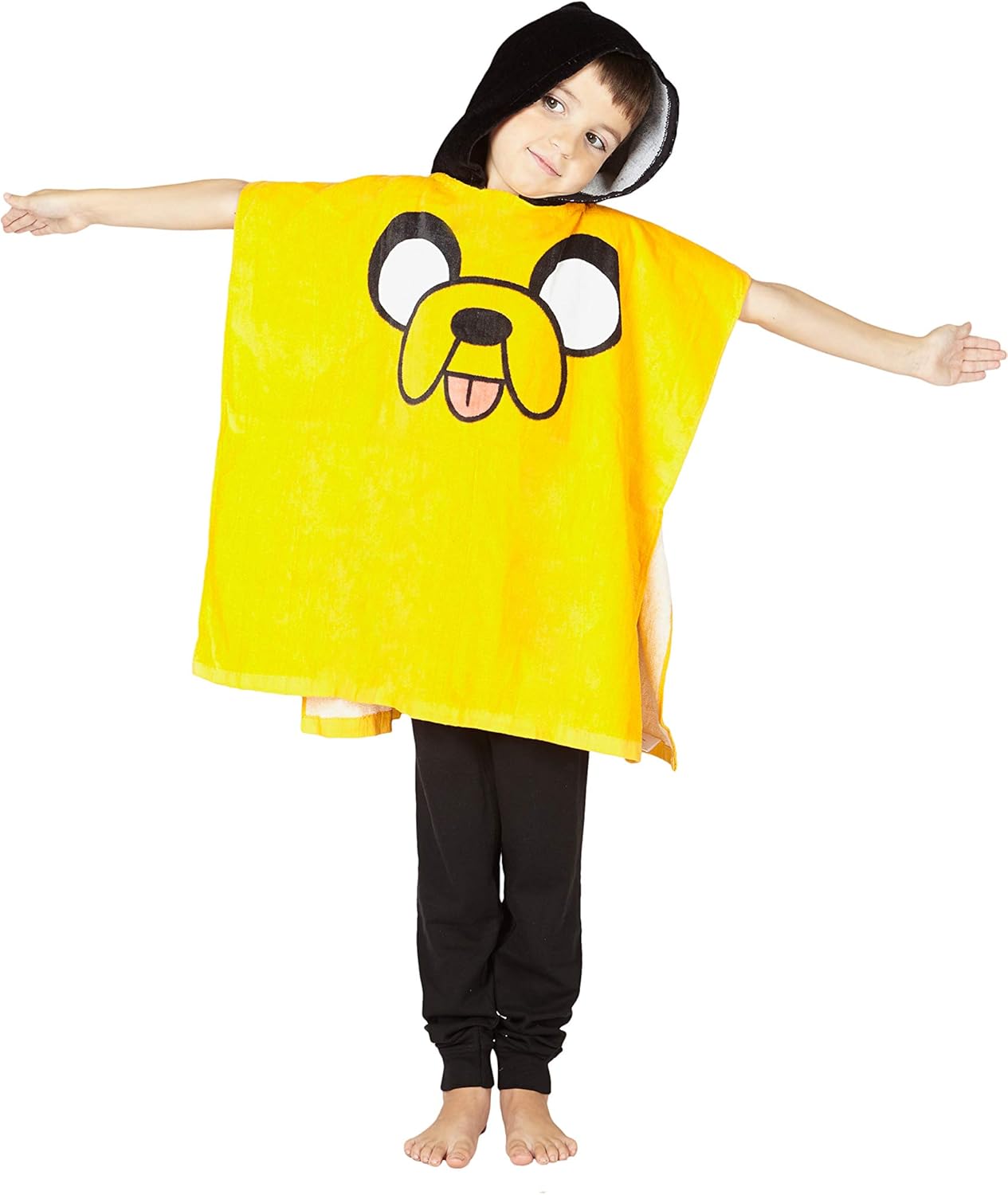 Adventure Time Boys' Jake the Dog Hooded Poncho