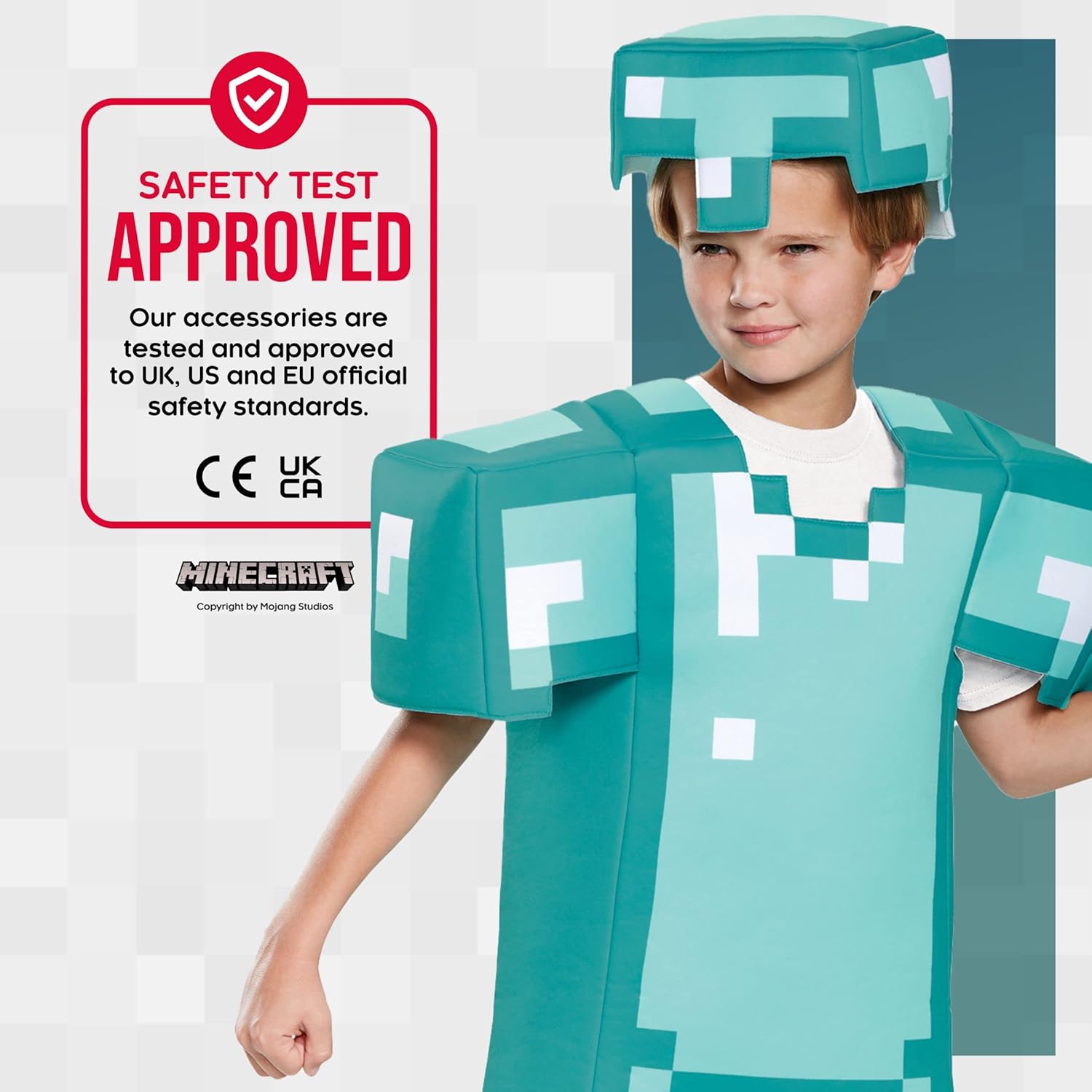 Kids Minecraft Armor Deluxe Halloween Costume