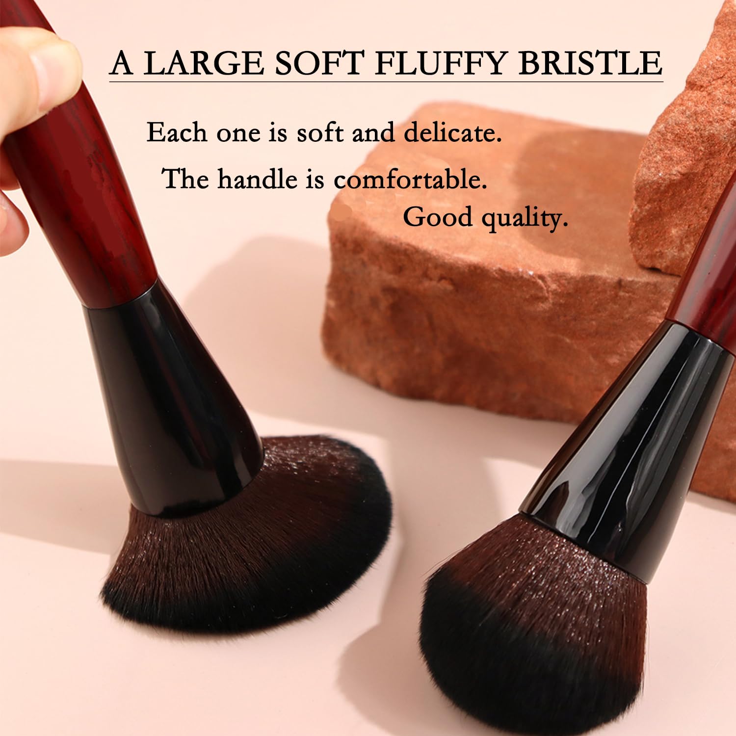 Professional Makeup Brush Set Foundation Brush Powder Brush Rich Soft Bristles Rosewood Handle Brush for Ultimate MakeUp Experience