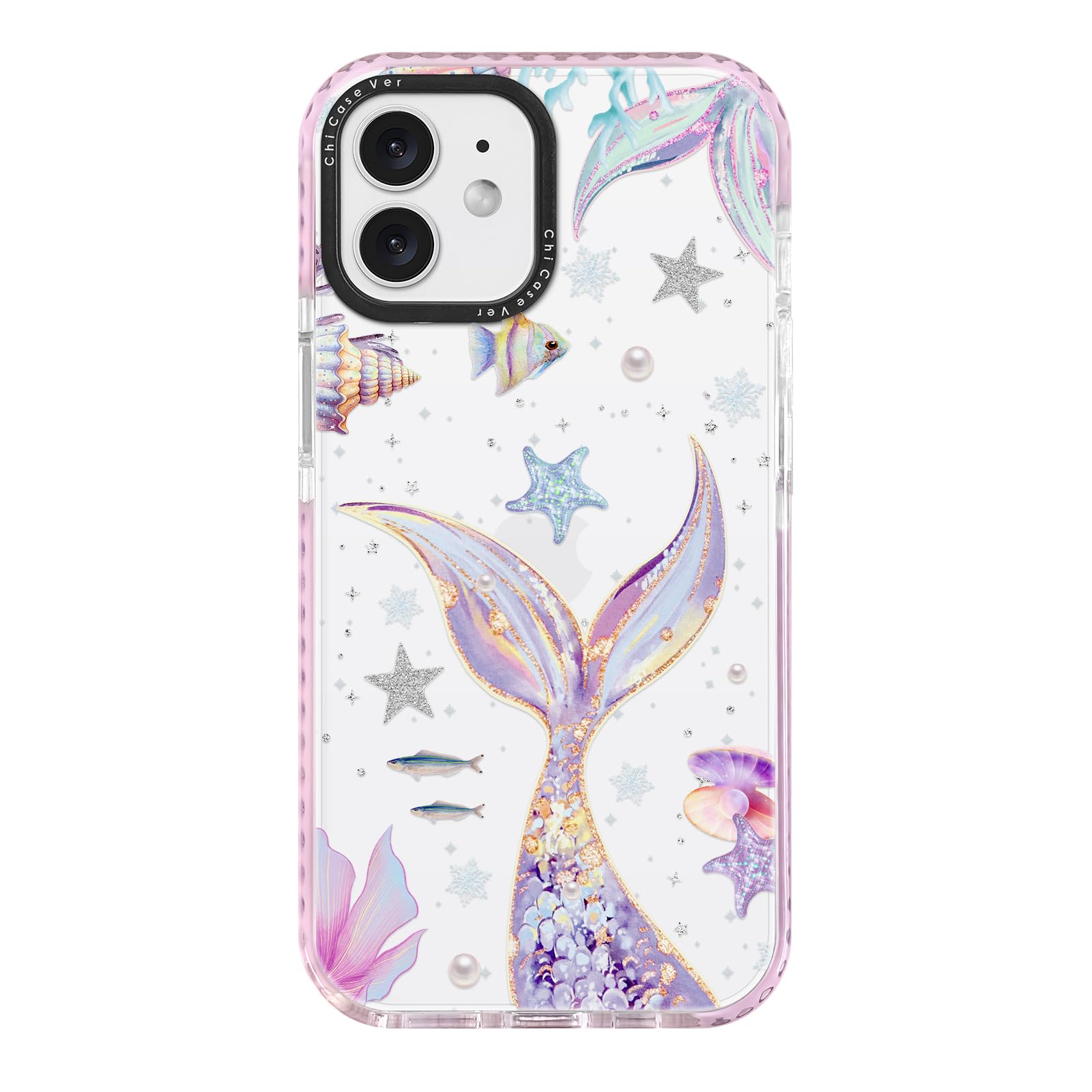 for iPhone 12 Case, Cartoon Pattern with Little Prince-Like, Military-Grade Drop Protection, Cute Soft Slim TPU Protective Cover with Camera Lens Protection for Women & Girls