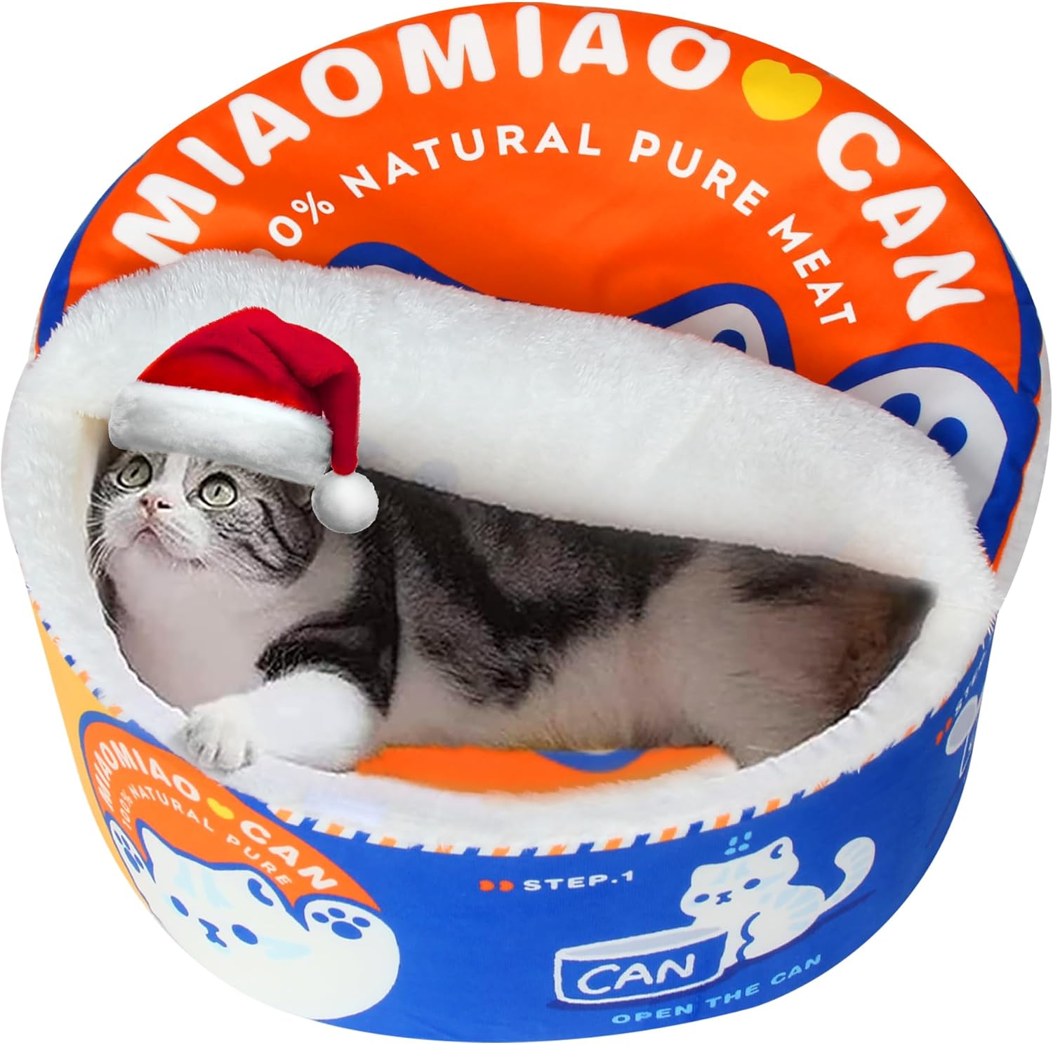 寵幸 Ramen Noodle Dog & Cat Bed,Keep Warm and Super Soft Creative Pet Nest for Indoor Cats,Removable Washable Cushion for Small Medium Large Dogs and Cats