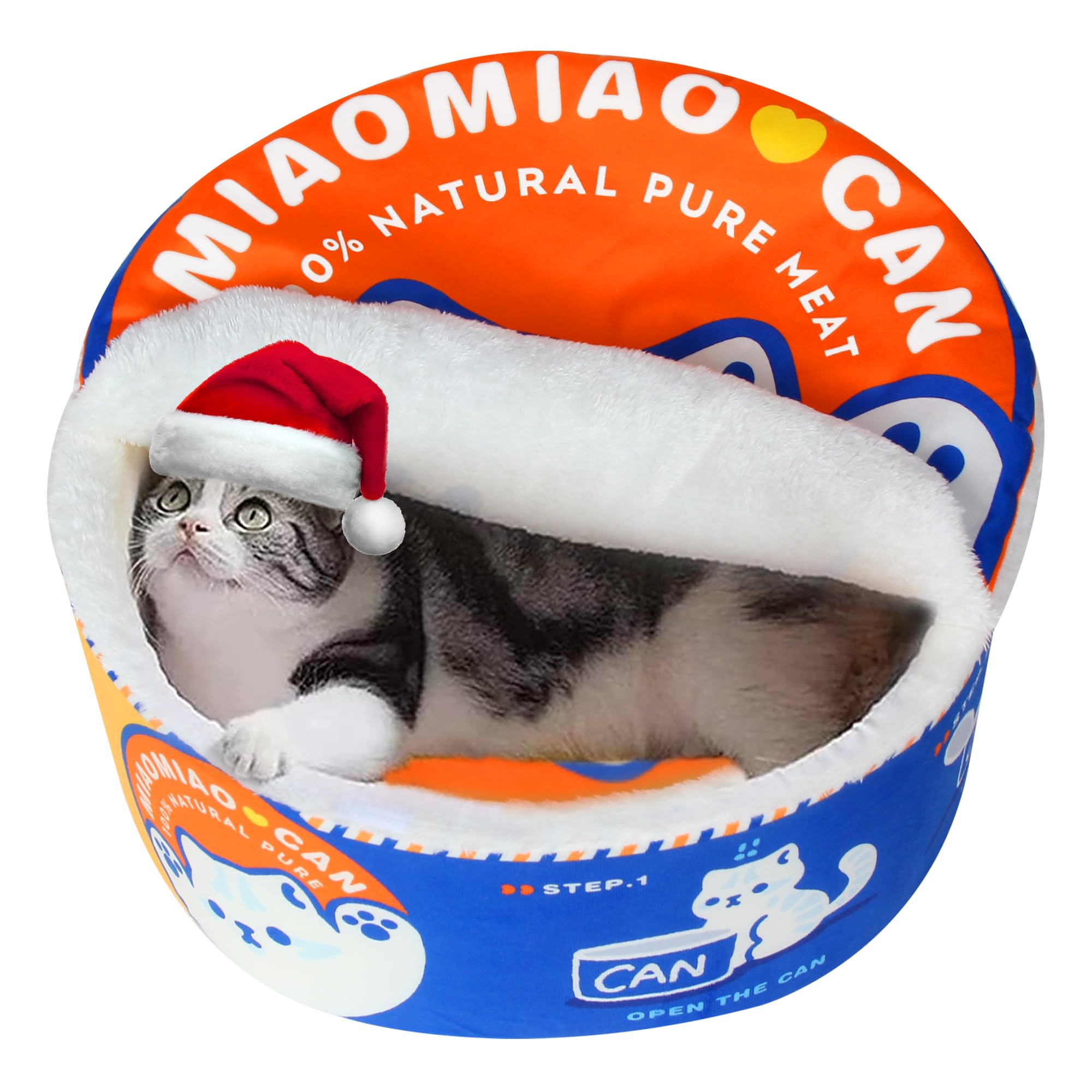 寵幸 Ramen Noodle Dog & Cat Bed,Keep Warm and Super Soft Creative Pet Nest for Indoor Cats,Removable Washable Cushion for Small Medium Large Dogs and Cats