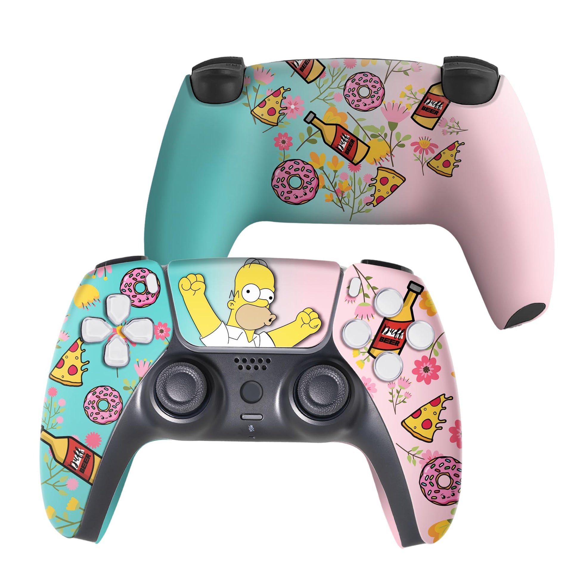 Marrvel Custom PS-5 Controller Wireless compatible with Play-Station 5 Console by BCB Controllers | Proudly Customized in USA with Permanent HYDRODIP Printing(NOT JUST A SKIN)(MODDED)