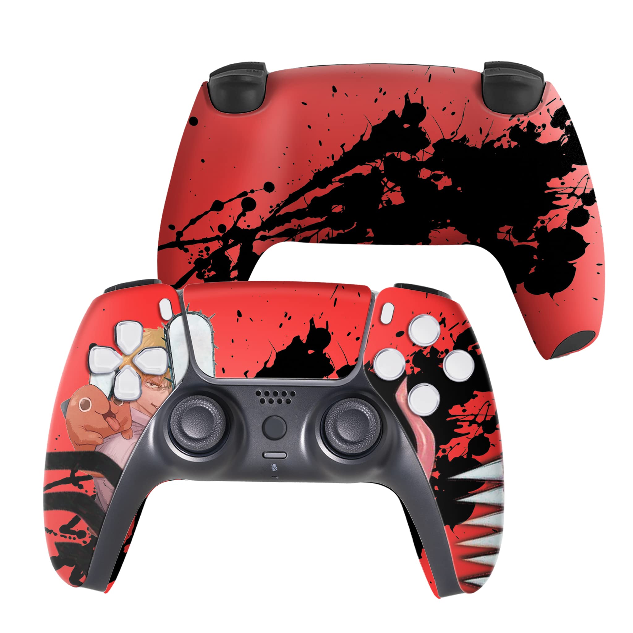 Marrvel Custom PS-5 Controller Wireless compatible with Play-Station 5 Console by BCB Controllers | Proudly Customized in USA with Permanent HYDRODIP Printing(NOT JUST A SKIN)(MODDED)