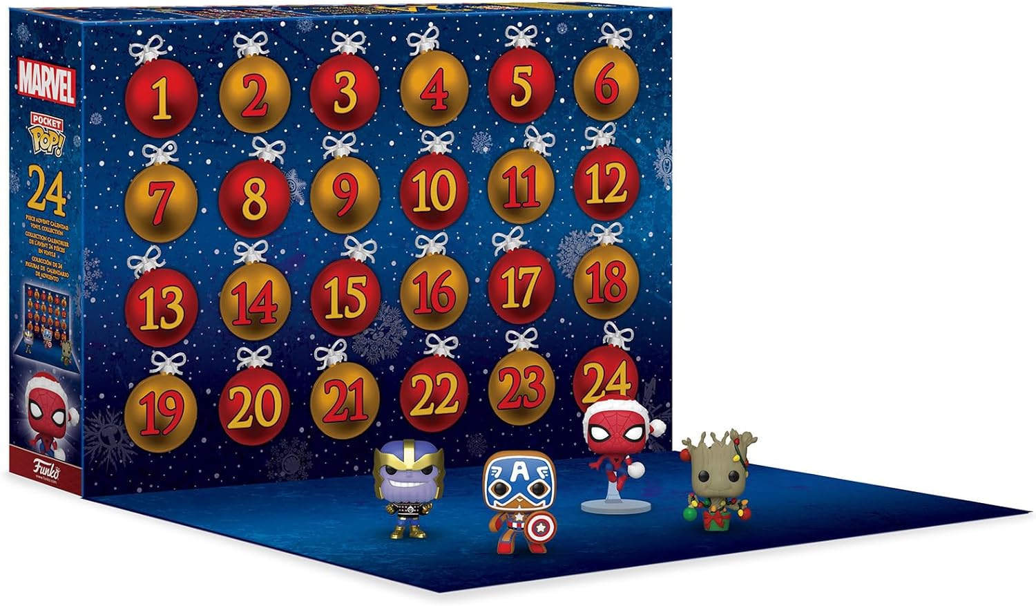 Funko Pop! Advent Calendar: Marvel - 24 Days of Surprises - Collectible Vinyl Mini Figures - Mystery Box - Gift Idea - Holiday Present for Girls, Boys & Kids - Christmas Countdown