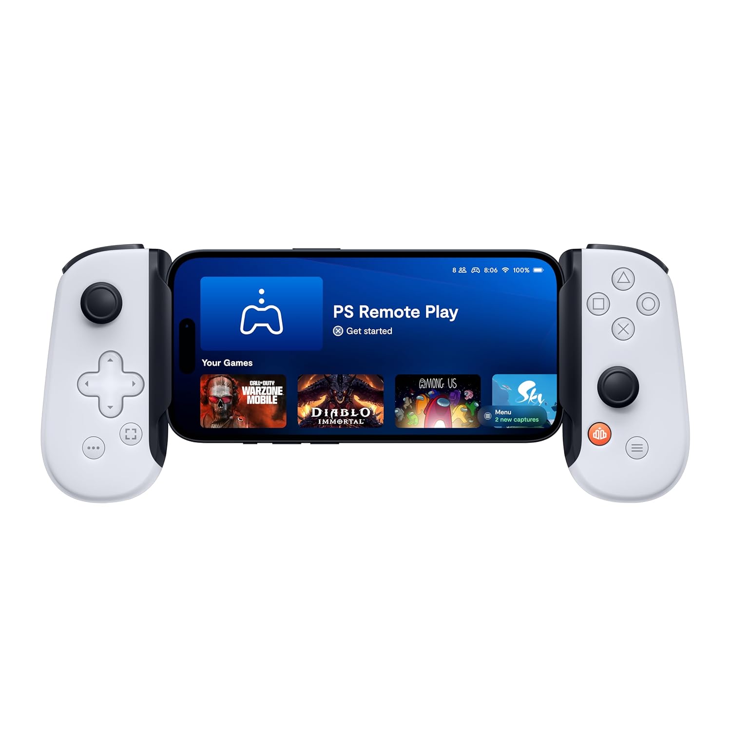 BACKBONE One Mobile Gaming Controller (PlayStation Edition), USB-C Phone Controller for Android & iPhone 15/16/17 Series, 2nd Gen, Play Xbox, Fortnite, Call of Duty, With 3-Months Apple Arcade Access