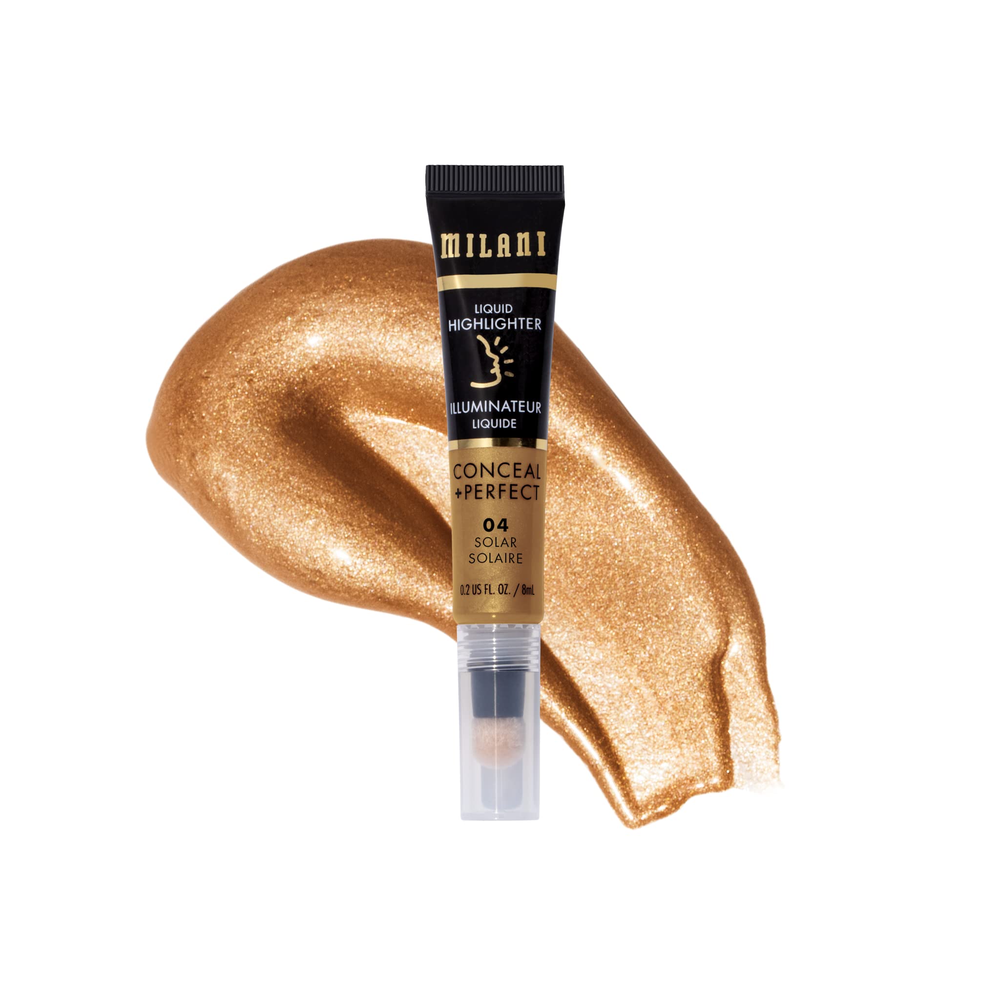 Milani Conceal + Perfect Liquid Highlighter for Added Glow, Face Lift Collection - Molten